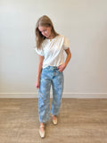 Lucia Floral Washed Denim