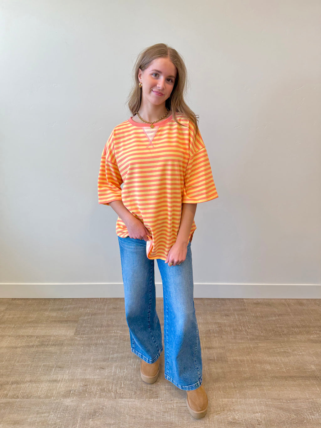 Millie Striped Oversized Top