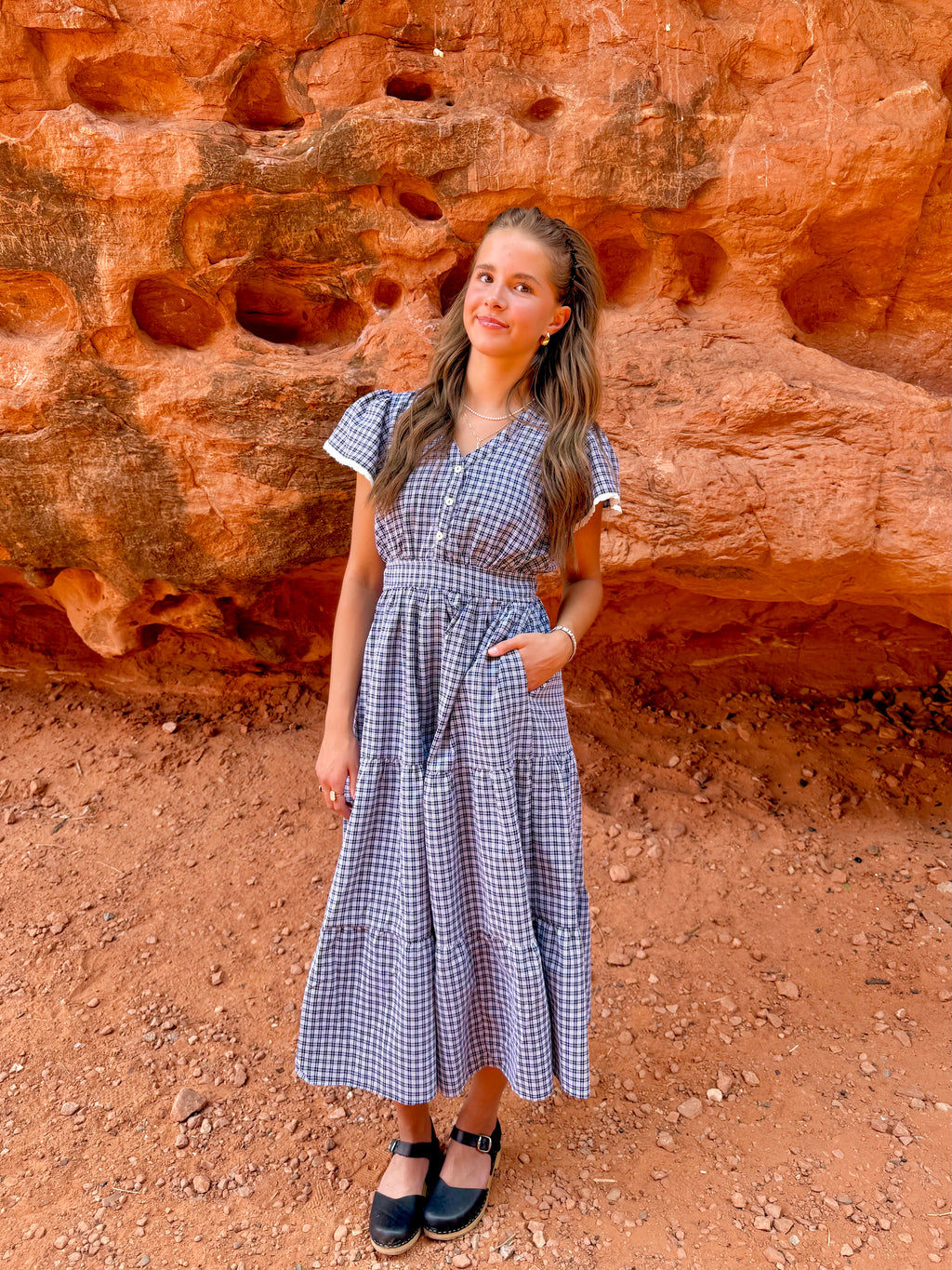Alani Plaid Dress