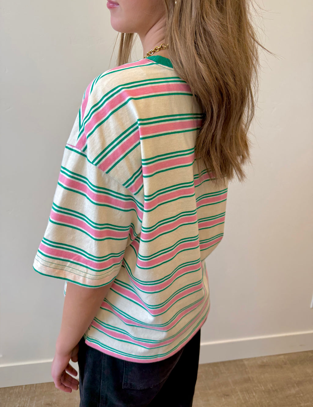 Skye Striped Oversized Top