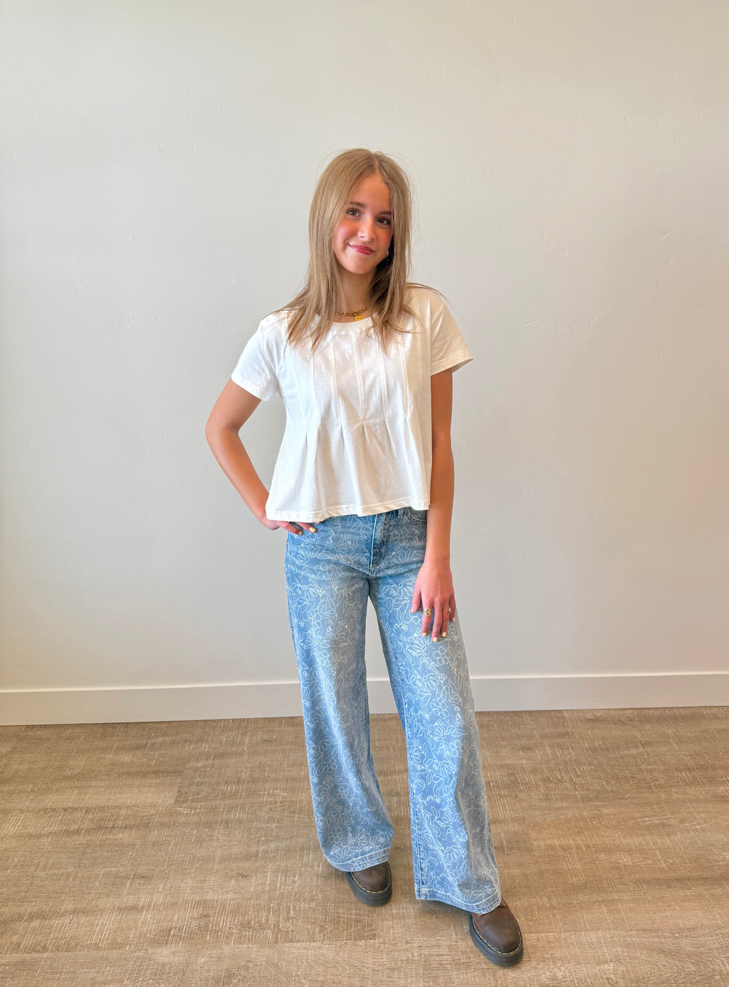 Forever Yours Light Floral Denim