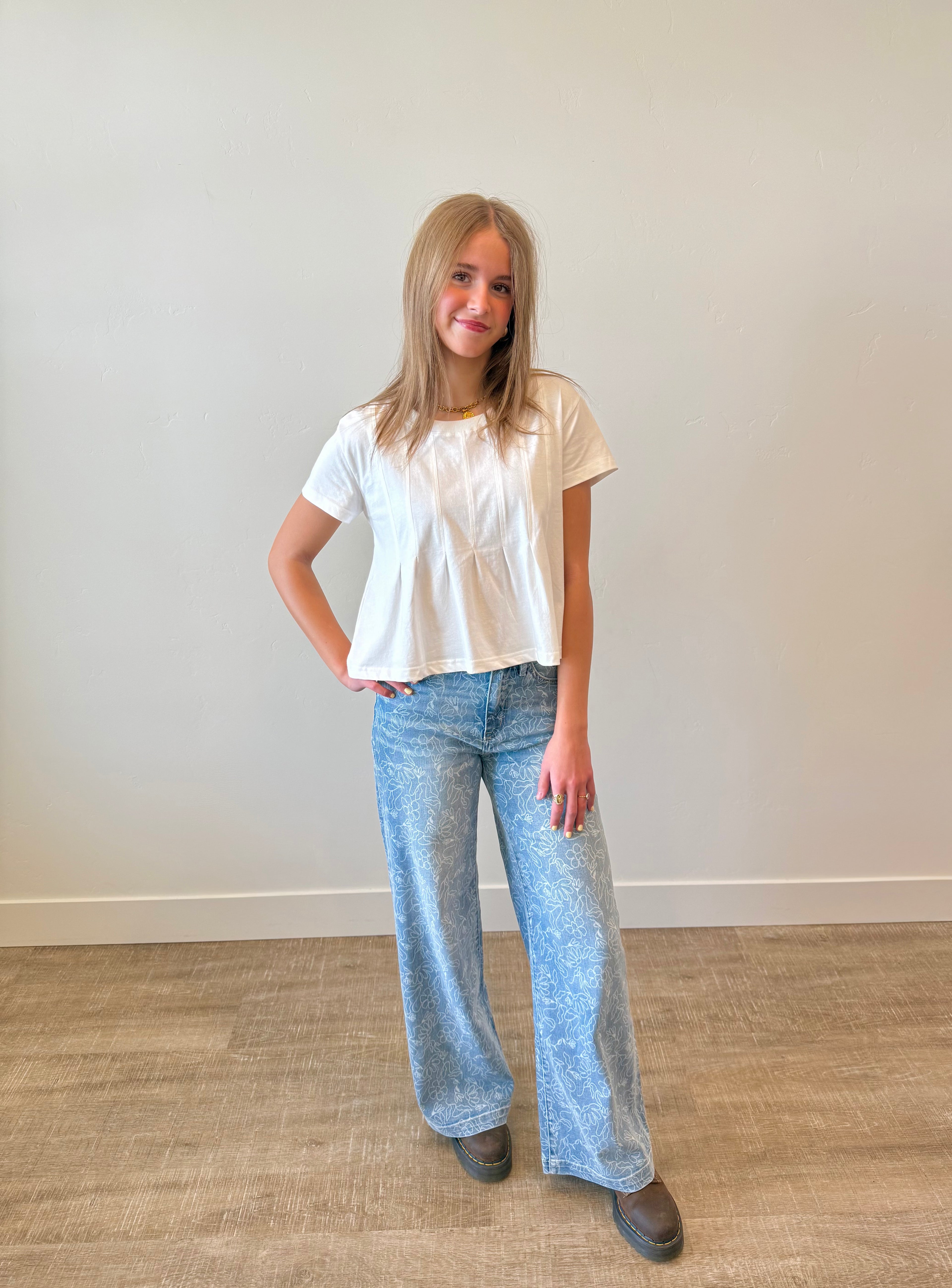 Forever Yours Light Floral Denim