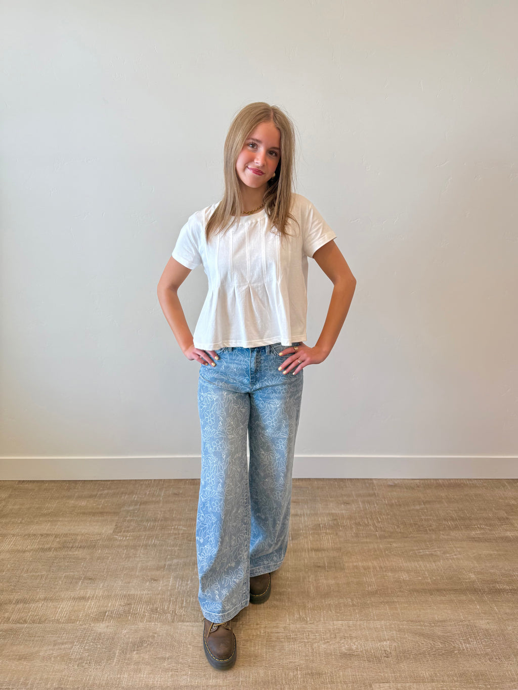 Laurel Pleated Swing Top
