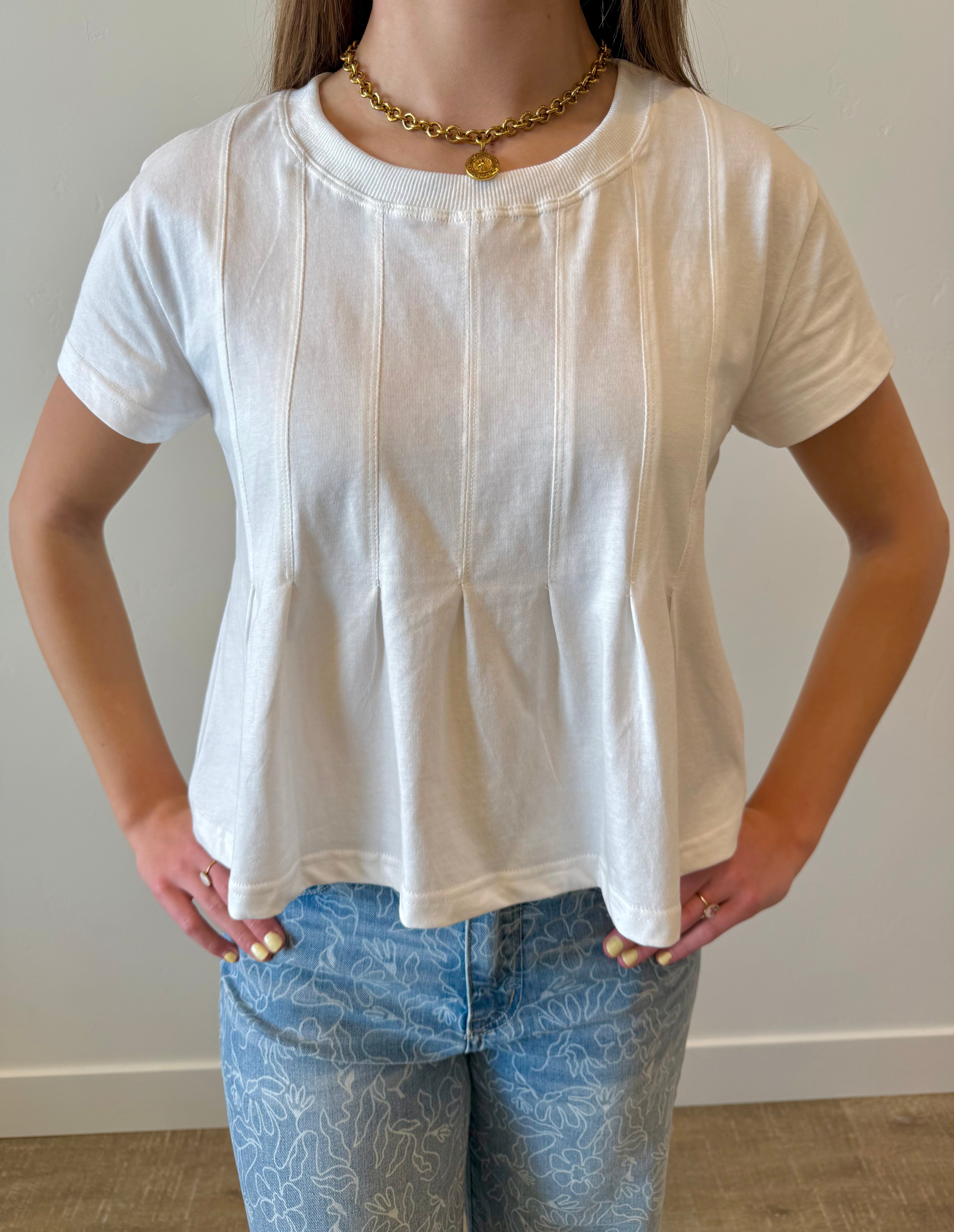 Laurel Pleated Swing Top