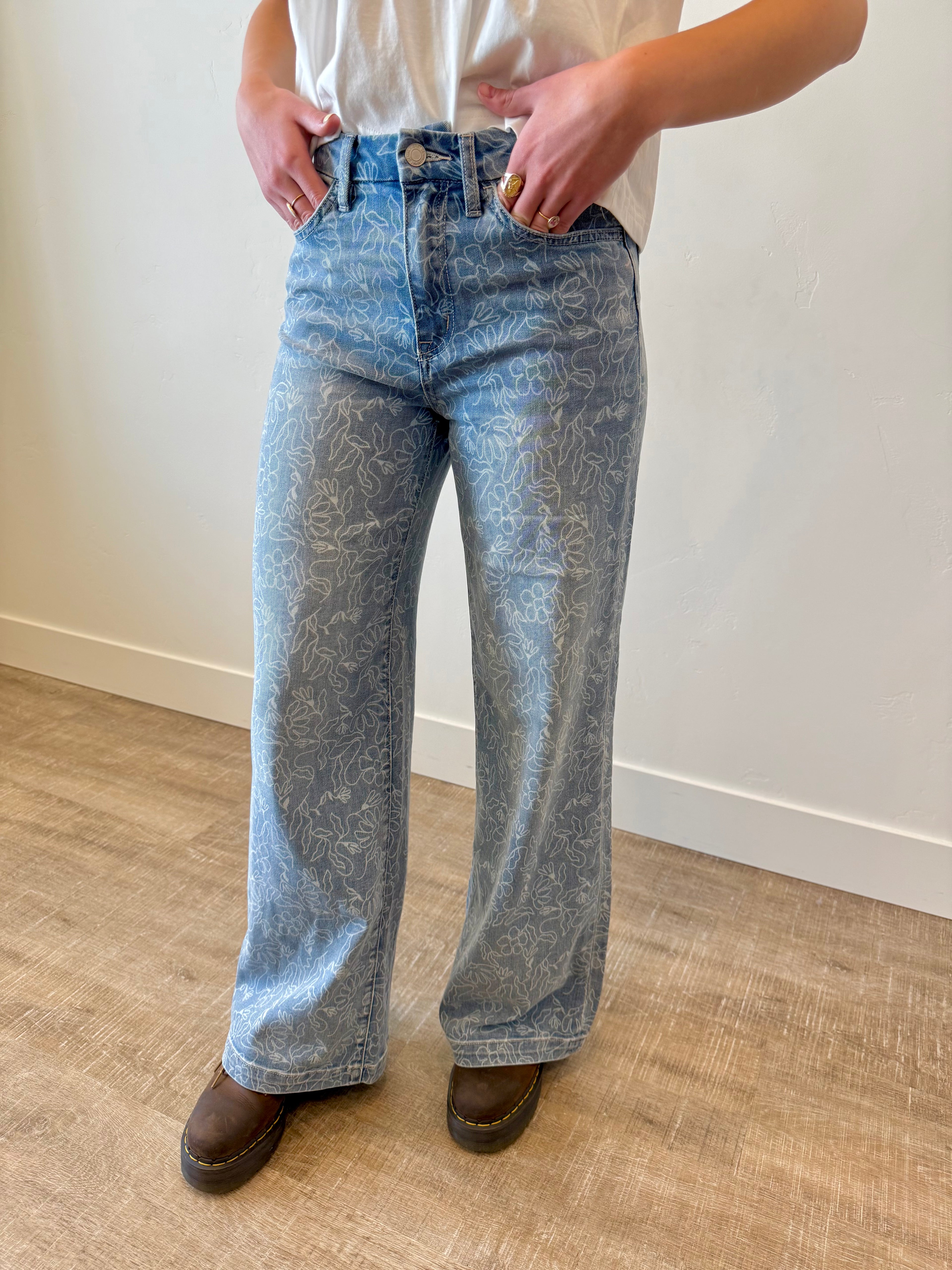 Forever Yours Light Floral Denim