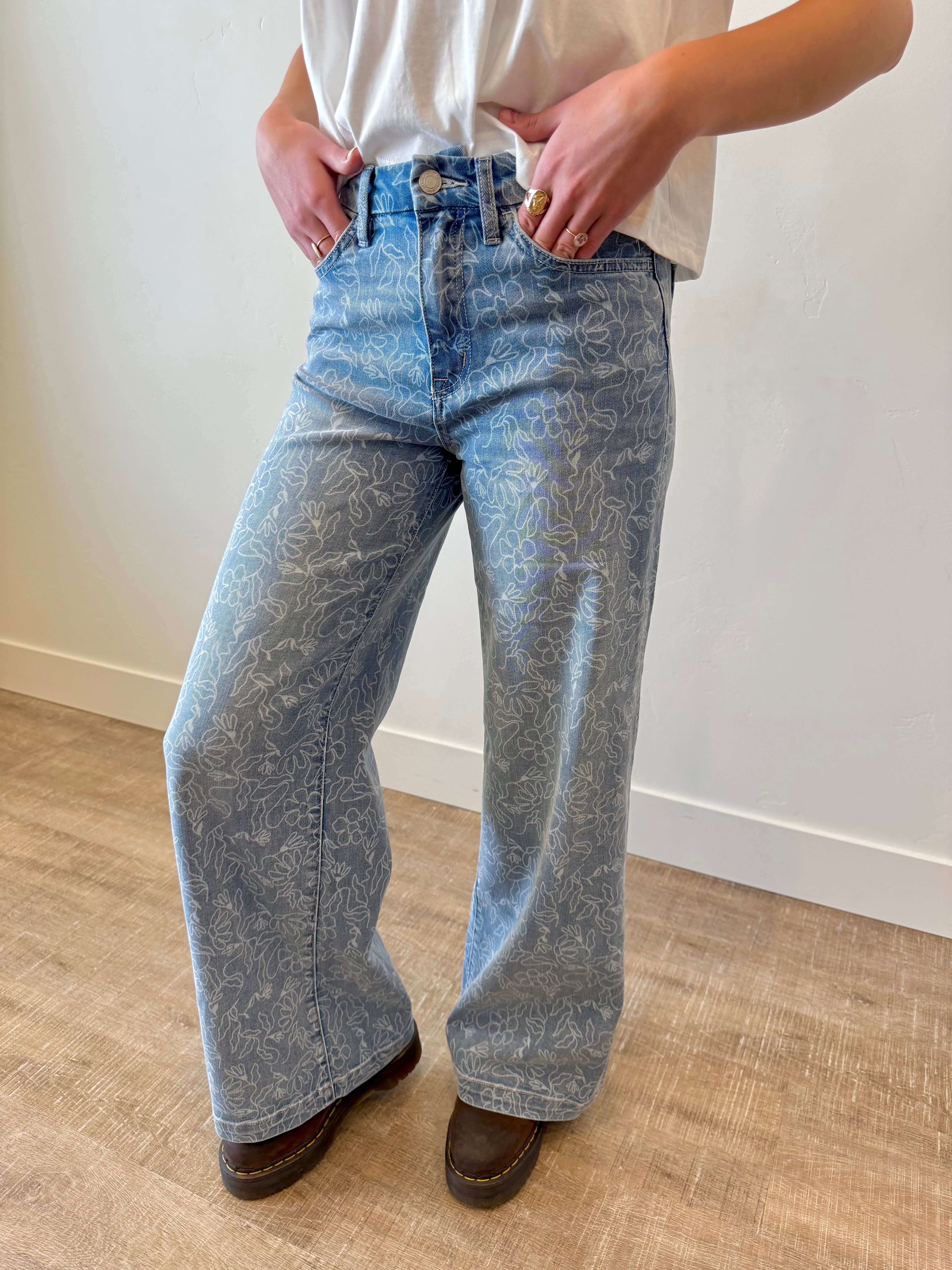 Forever Yours Light Floral Denim