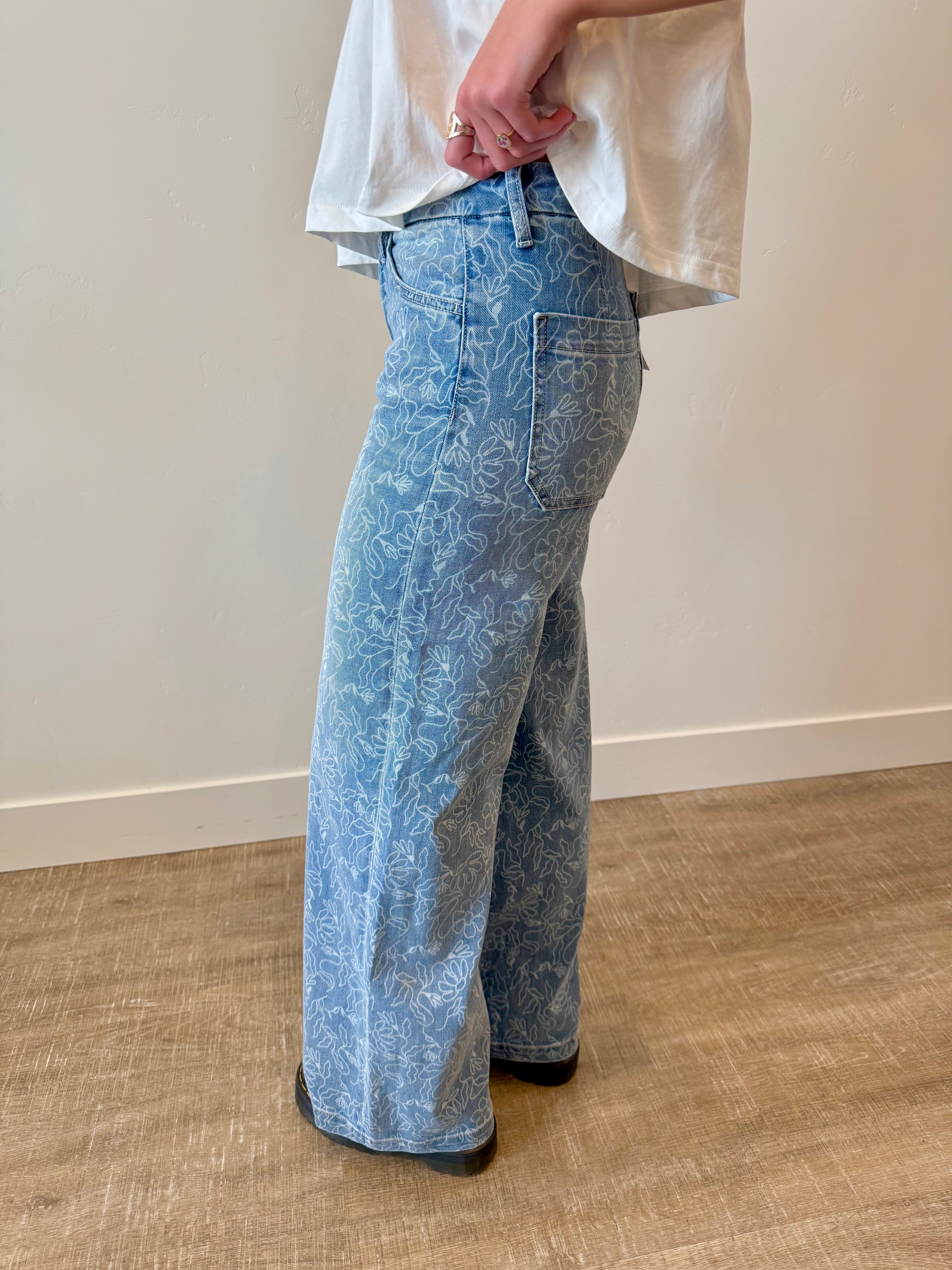 Forever Yours Light Floral Denim