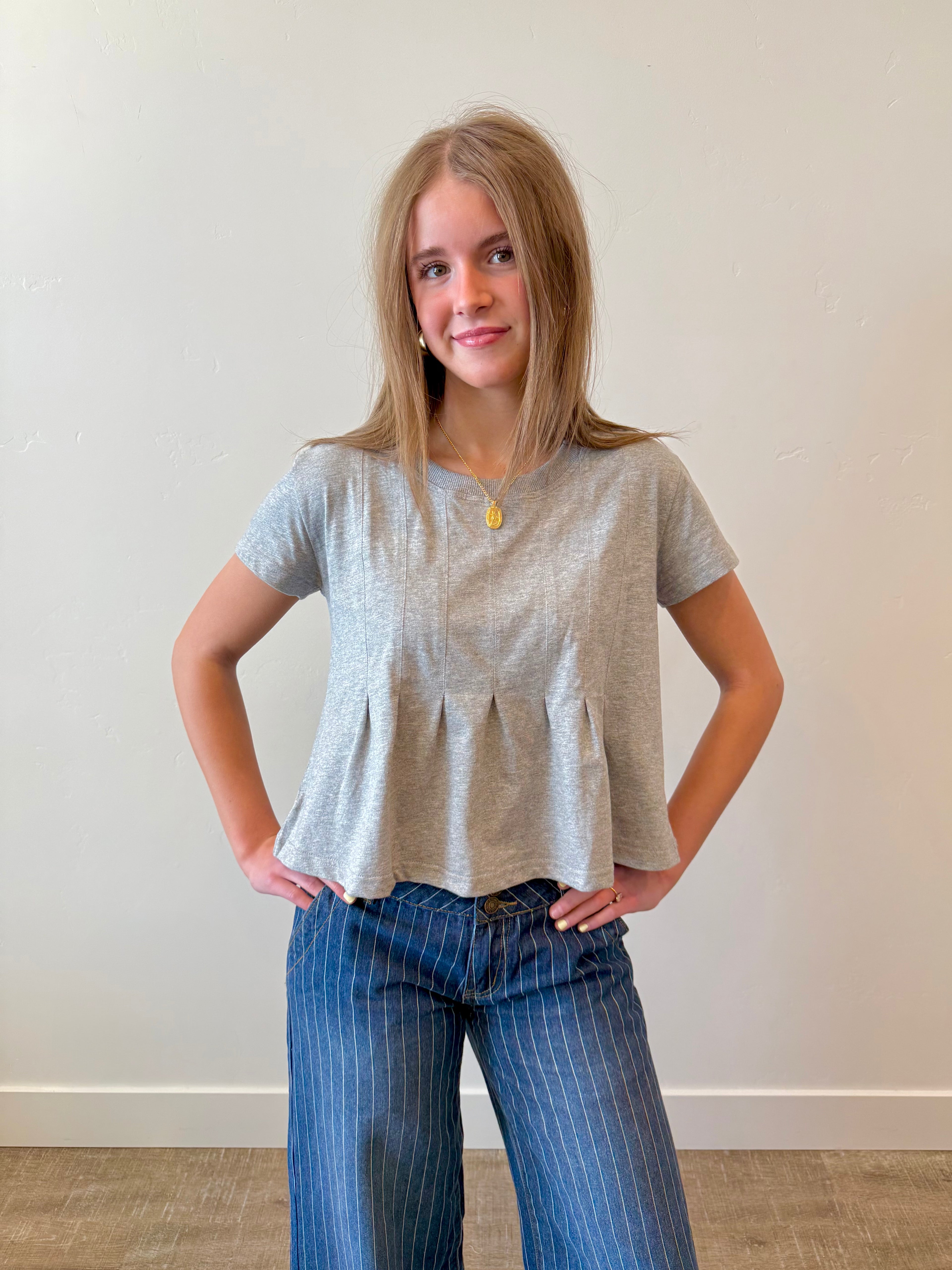 Laurel Pleated Swing Top