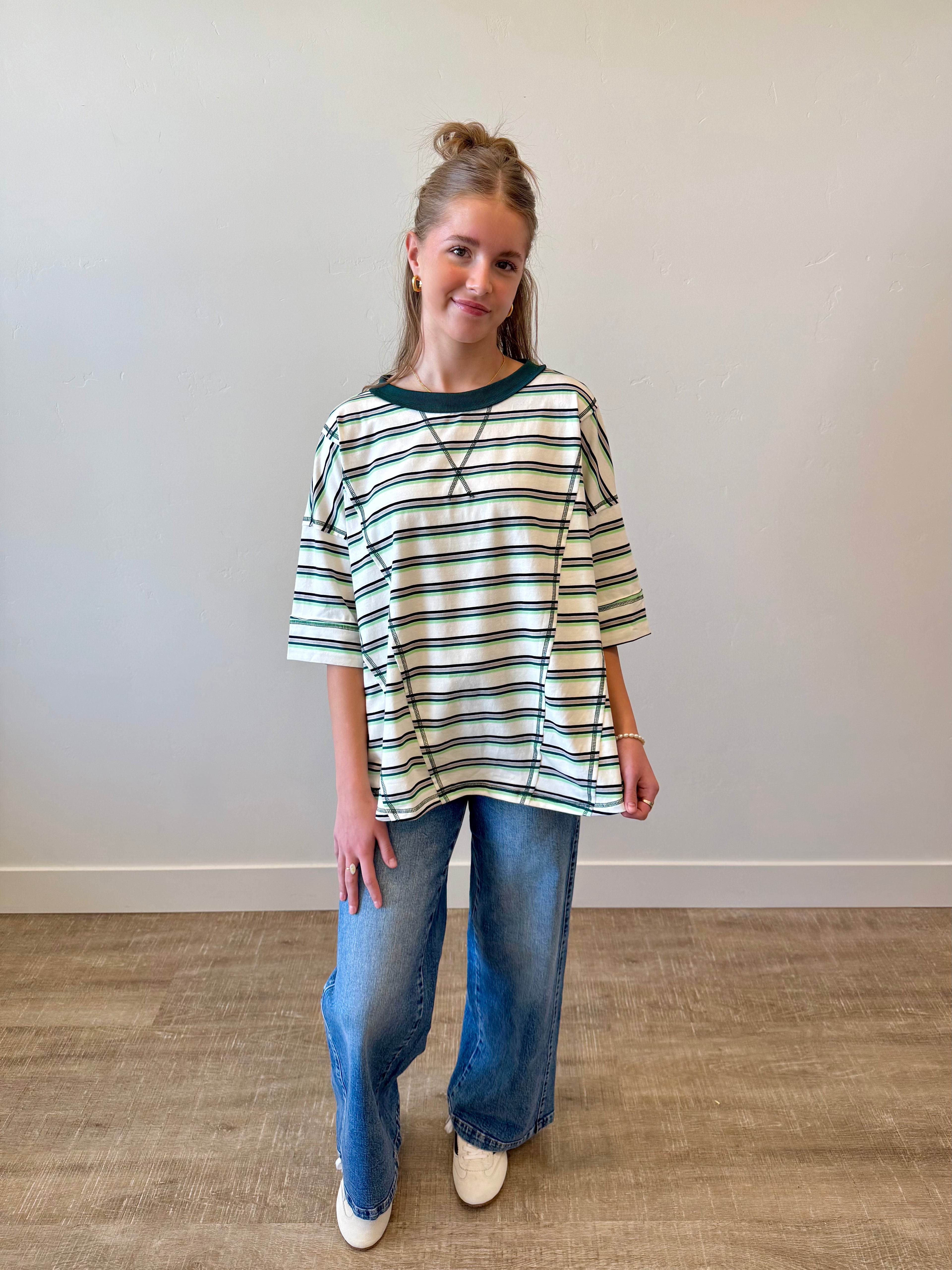 Danny Striped Oversized Top