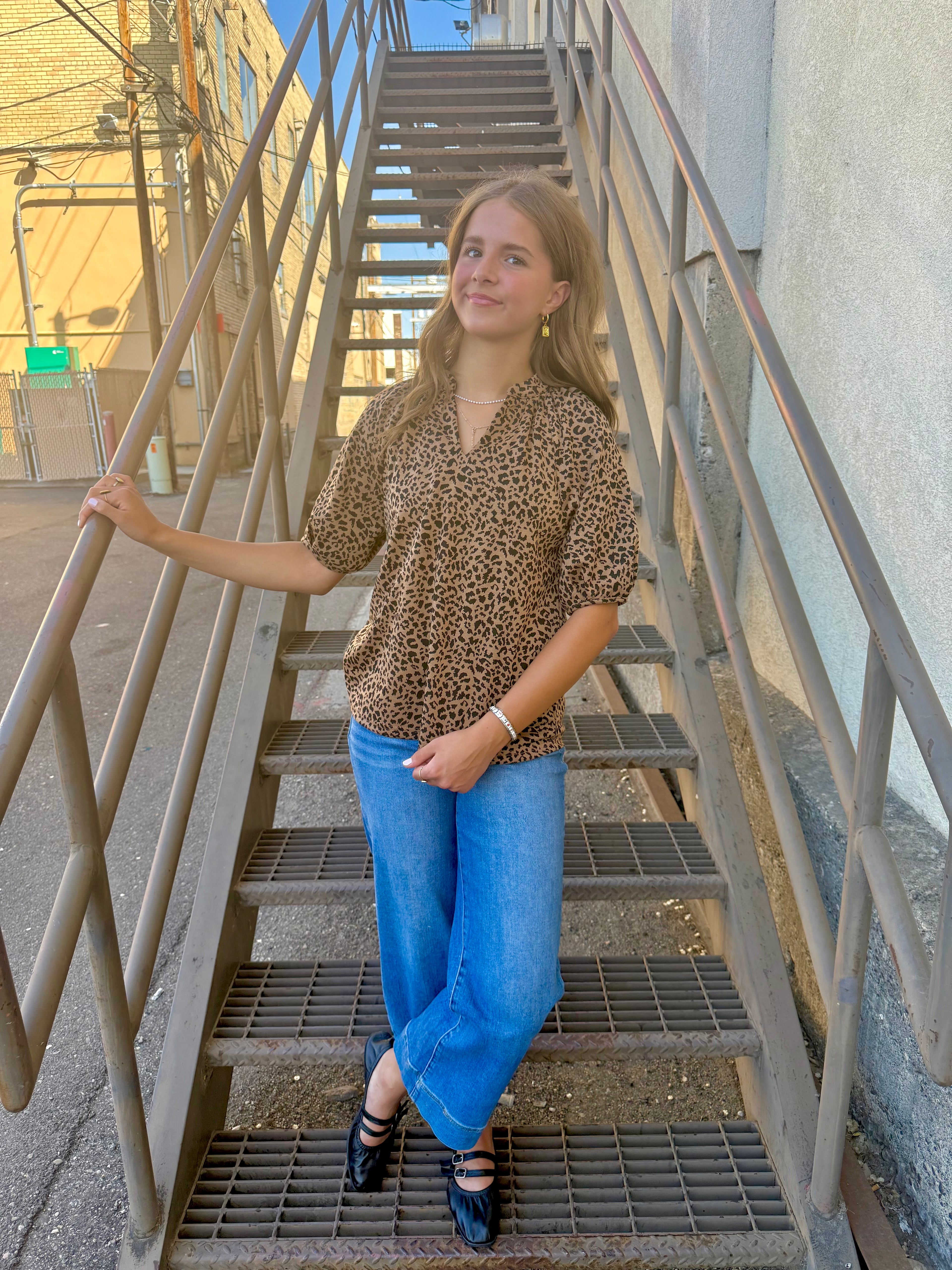 Bexley Animal Print Top