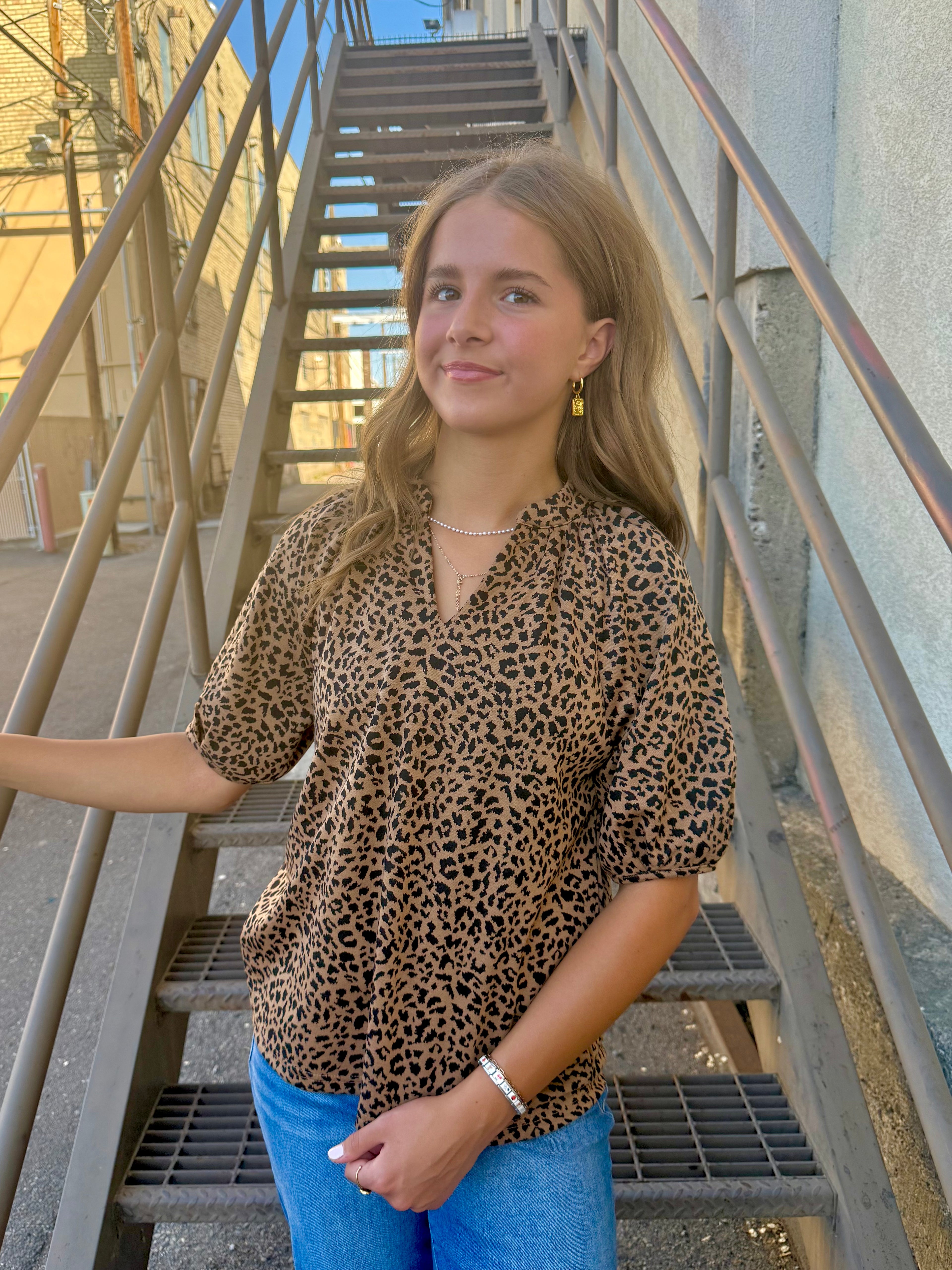 Bexley Animal Print Top