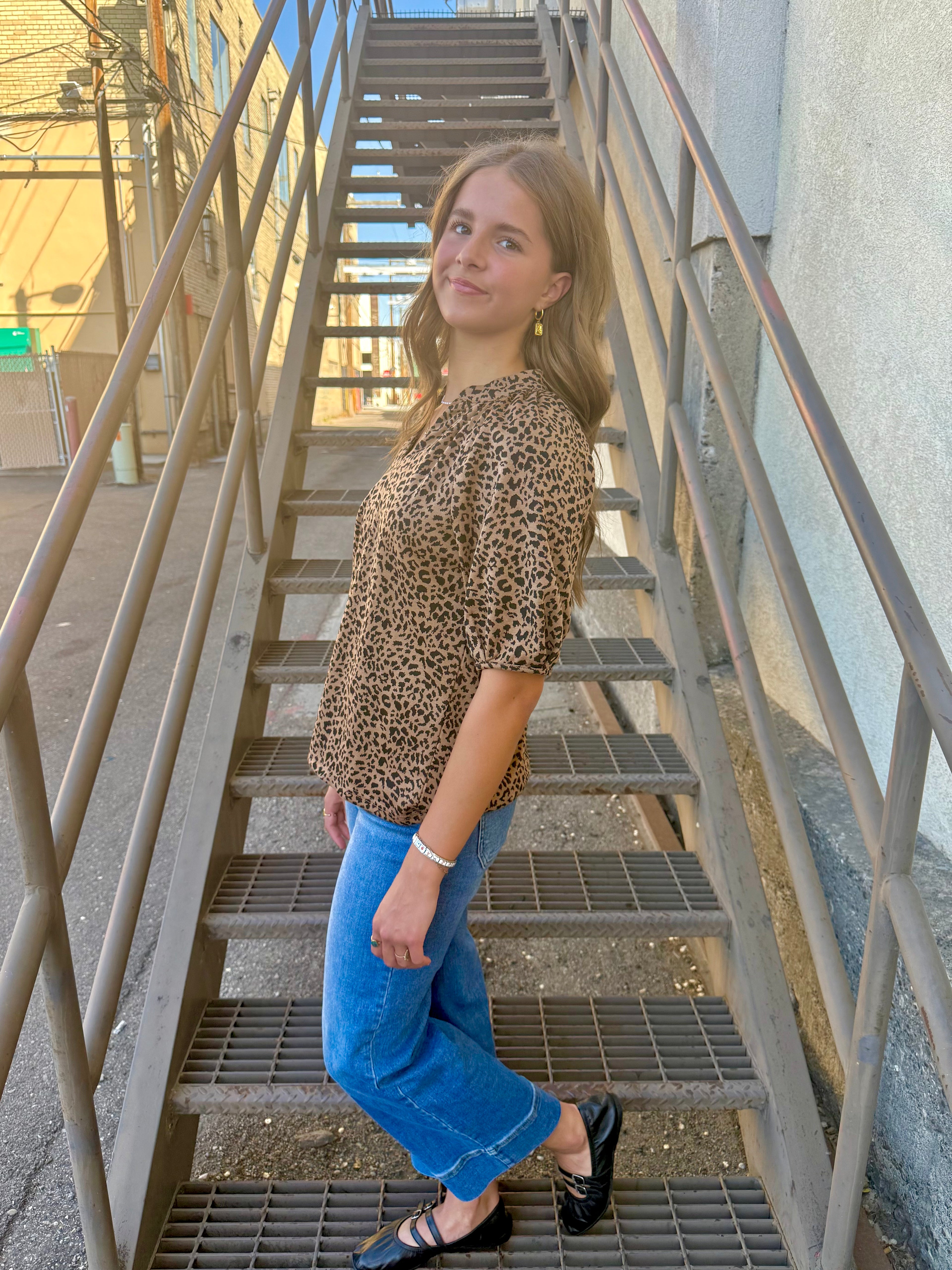 Bexley Animal Print Top