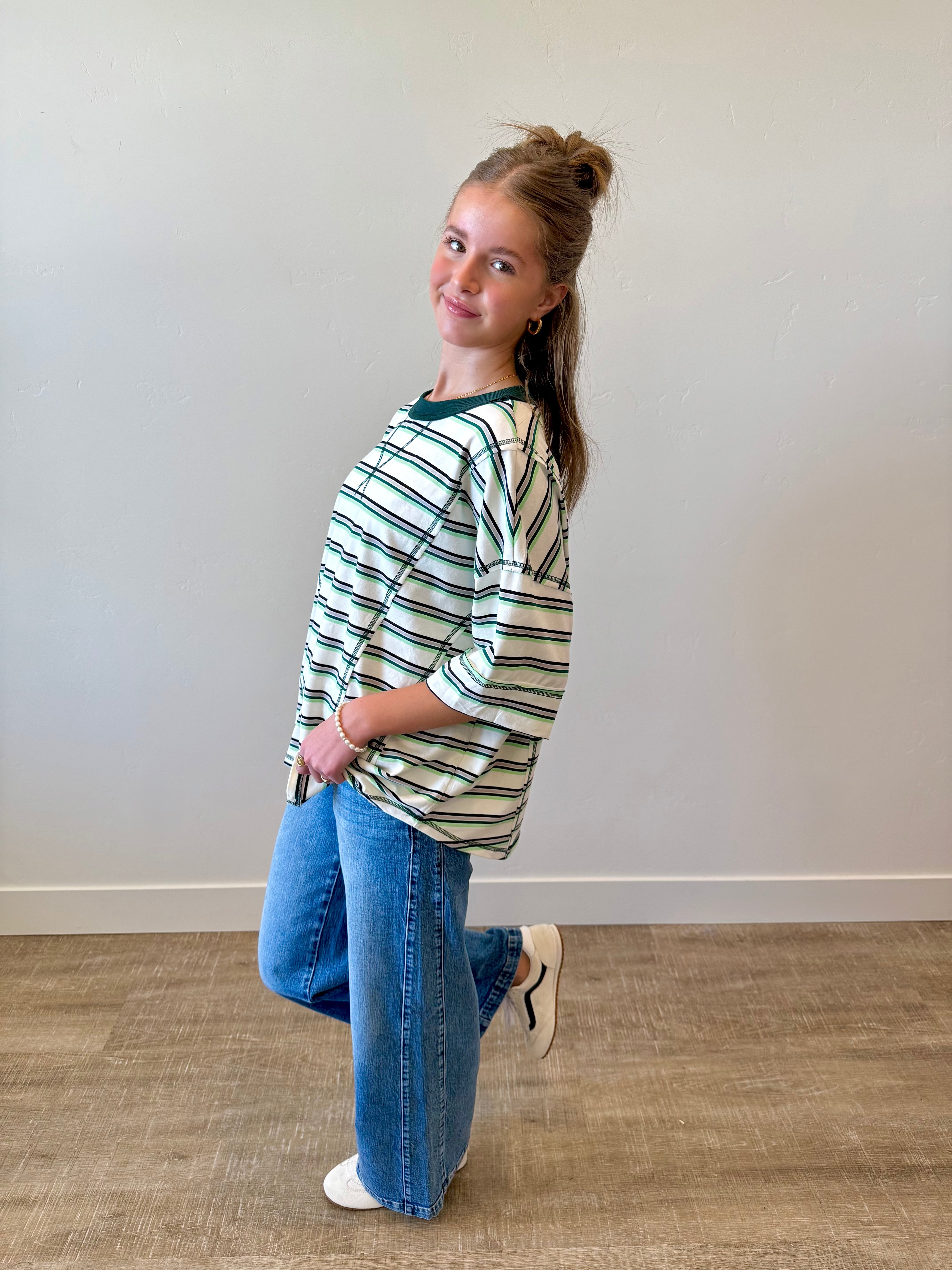 Danny Striped Oversized Top