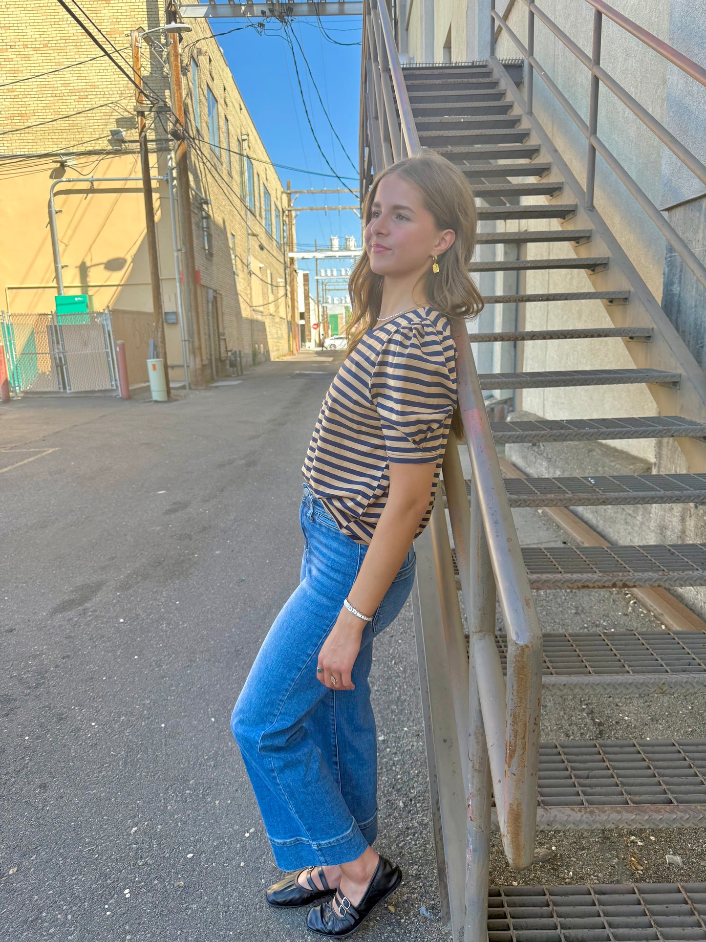 Elizabeth Striped Top