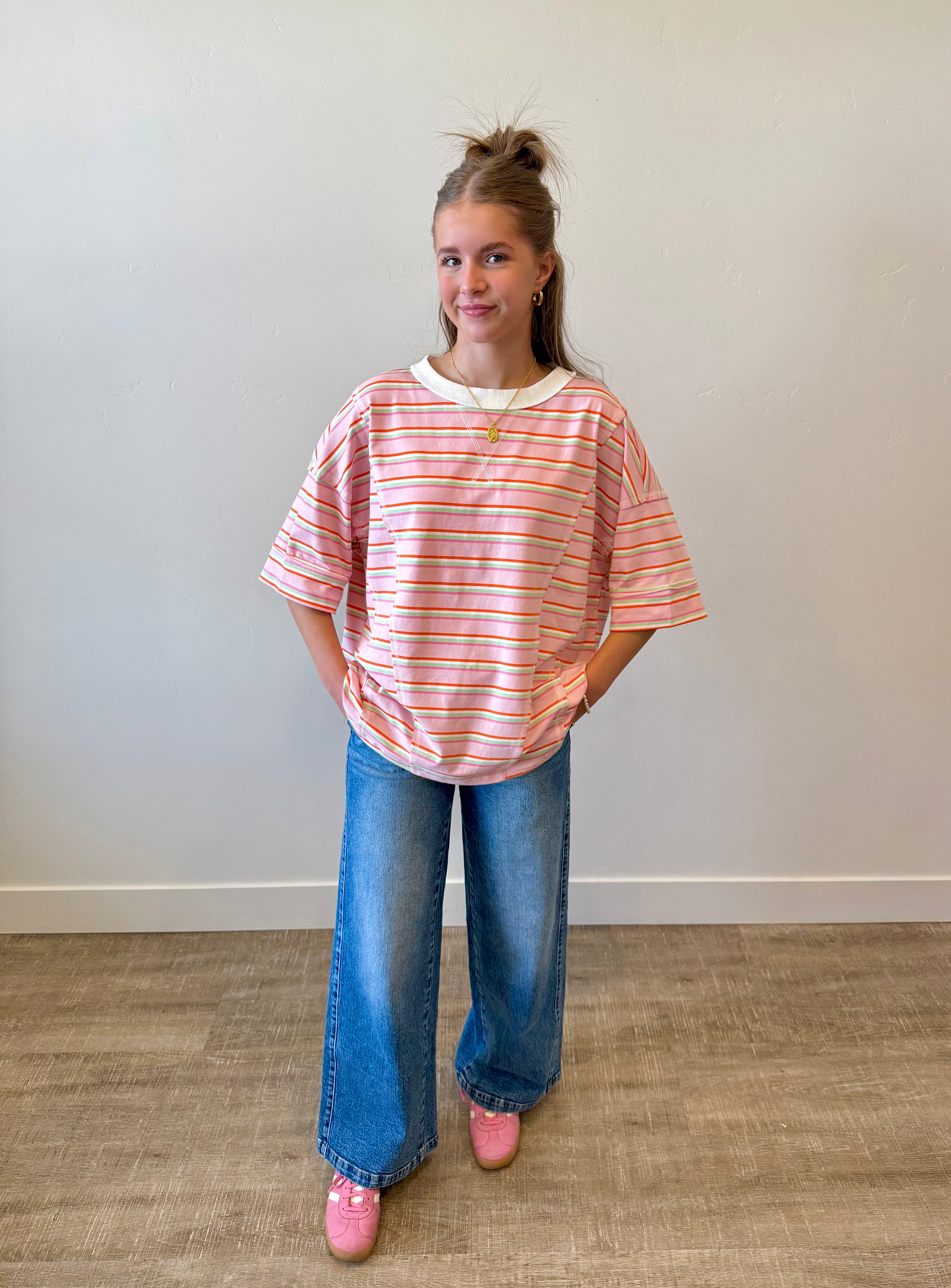 Danny Striped Oversized Top