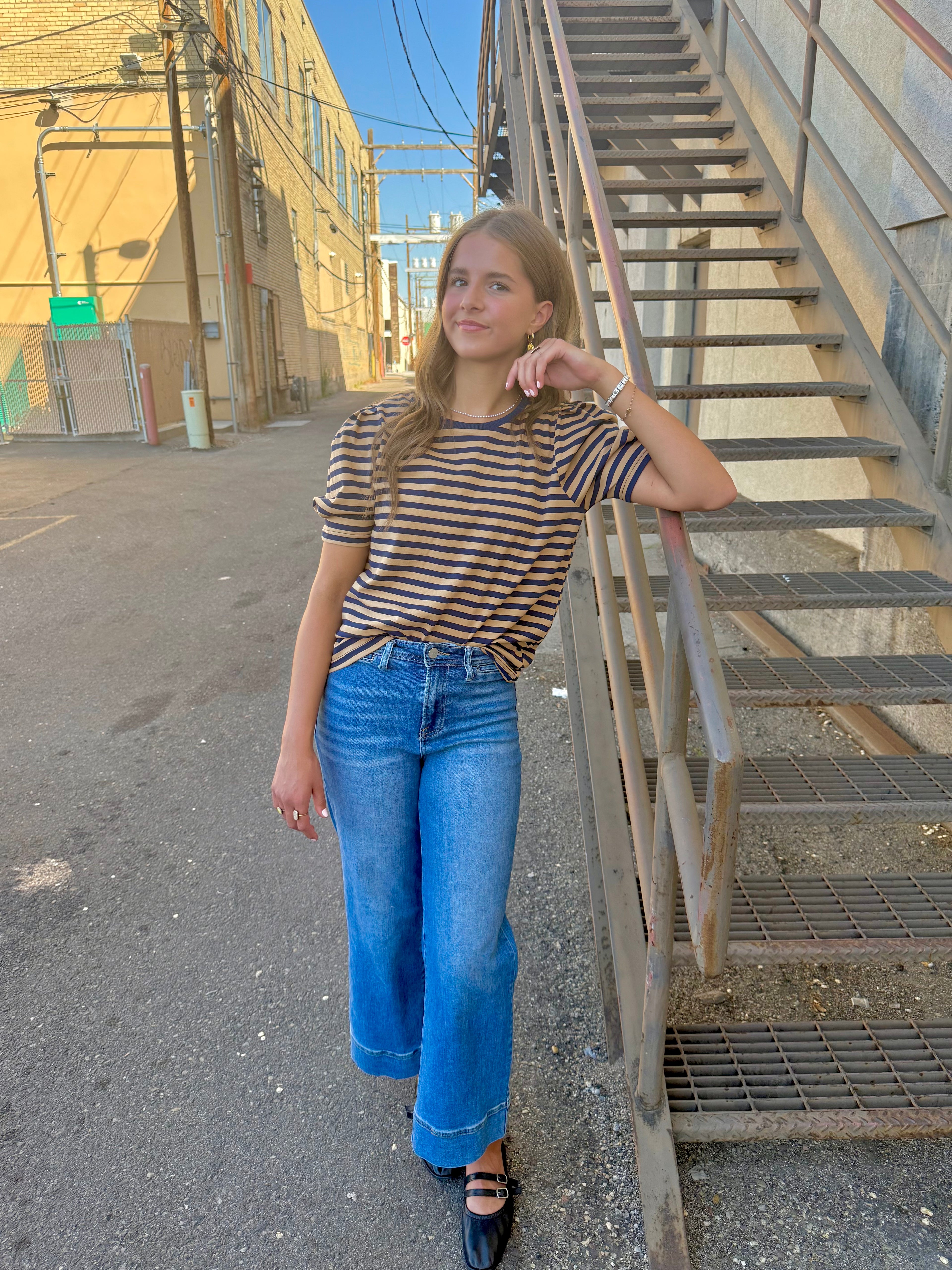 Elizabeth Striped Top