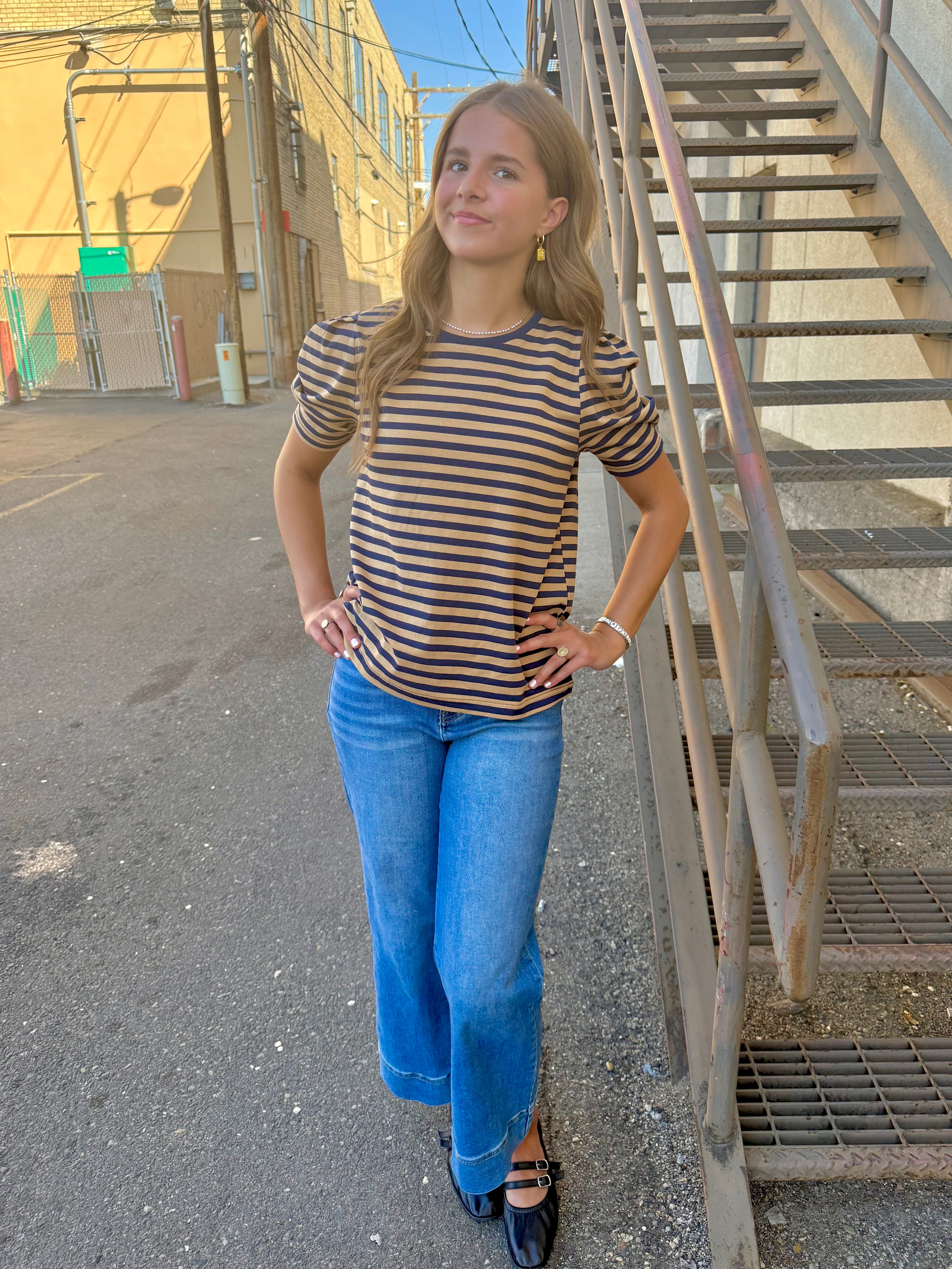 Elizabeth Striped Top