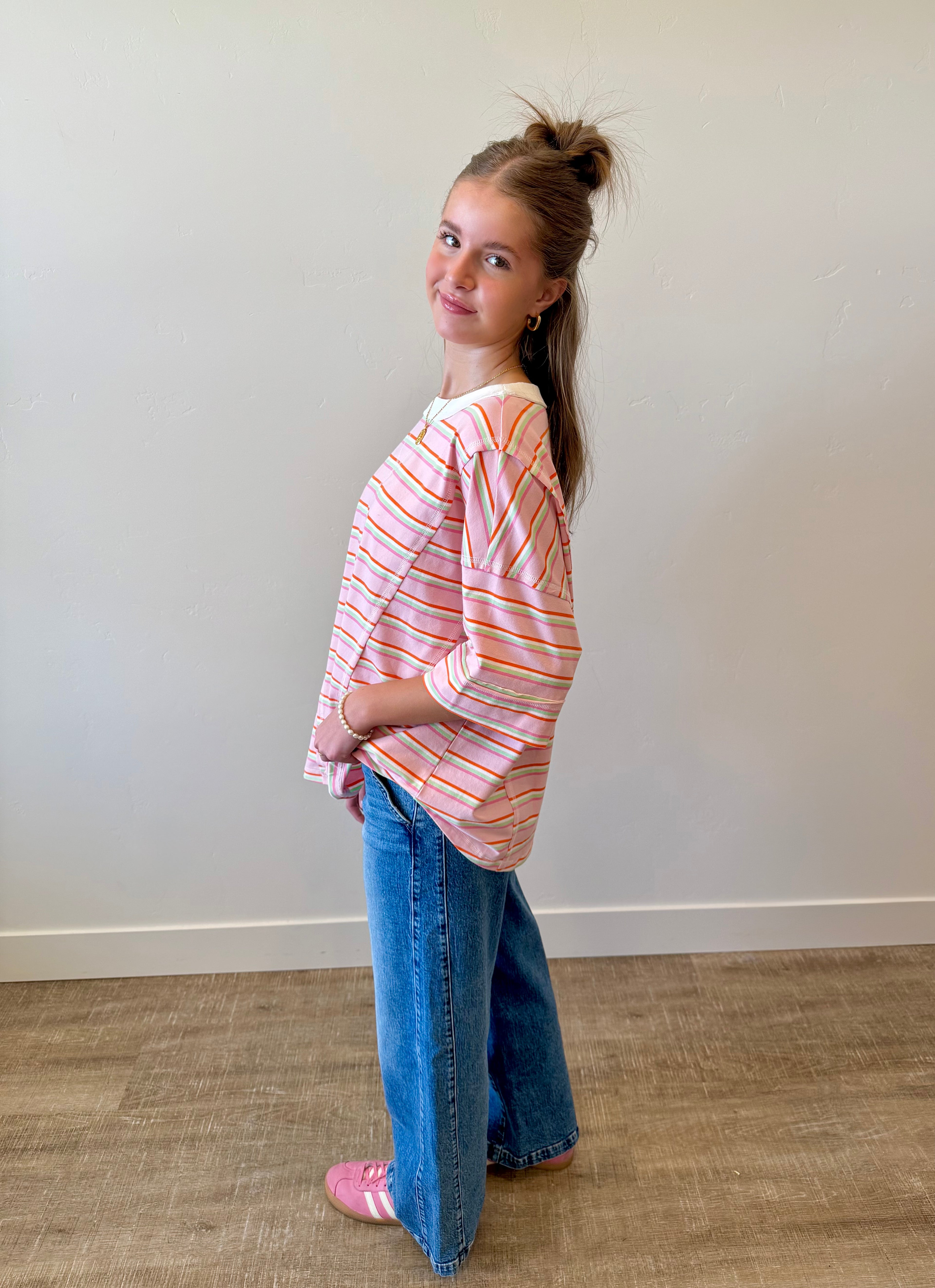 Danny Striped Oversized Top