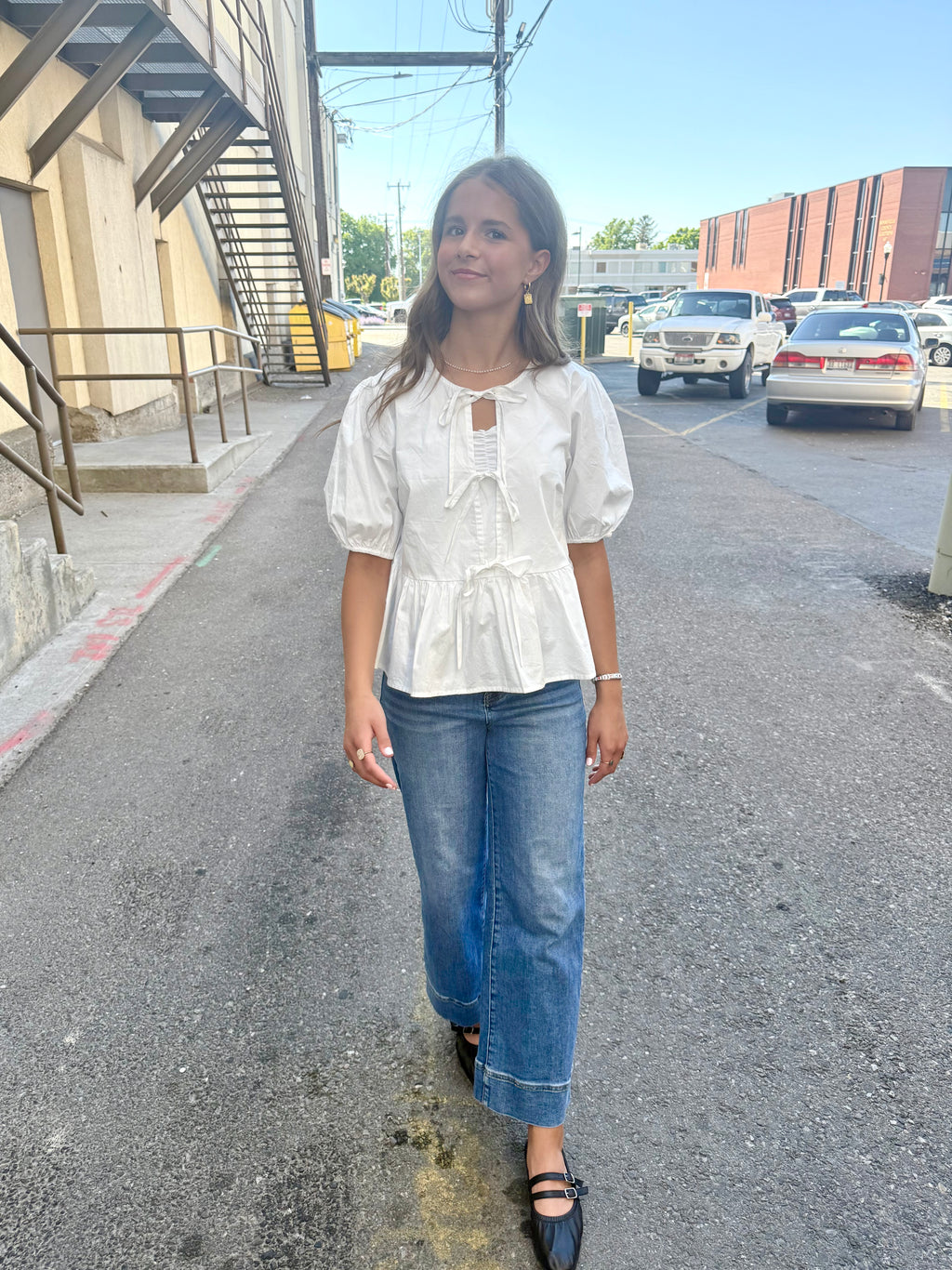 Anika Front Tie Top