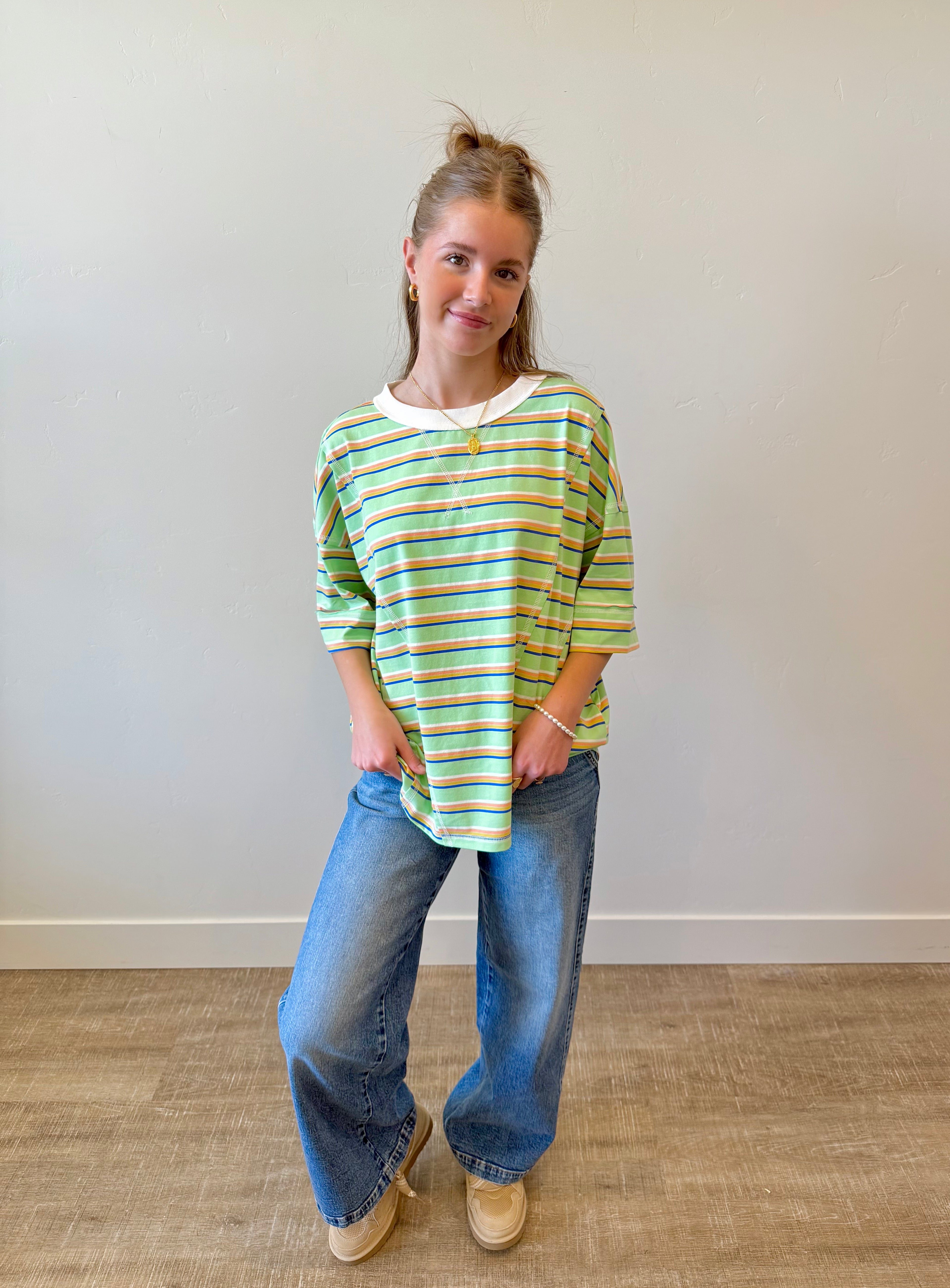 Danny Striped Oversized Top