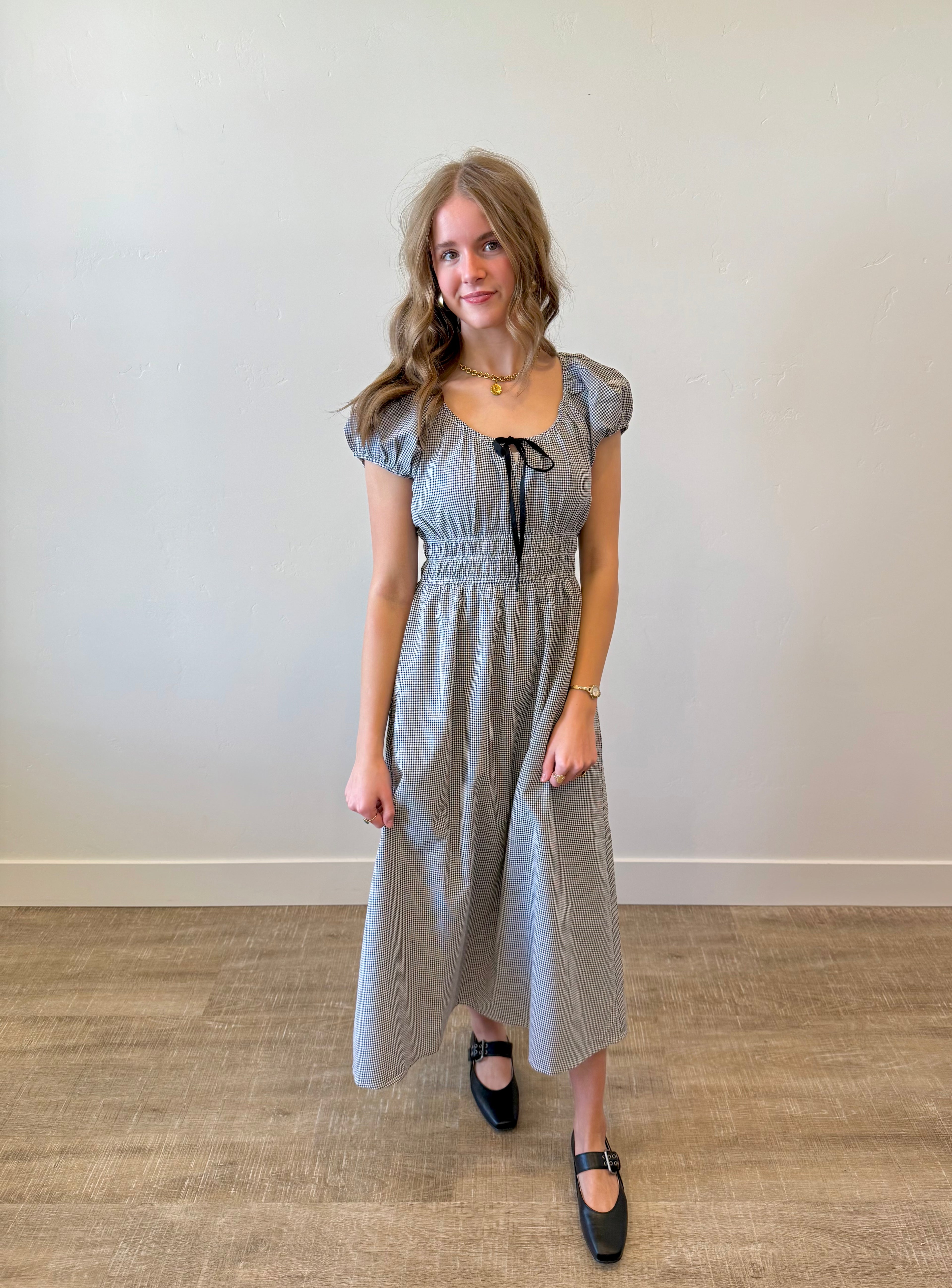Adeline Gingham Dress