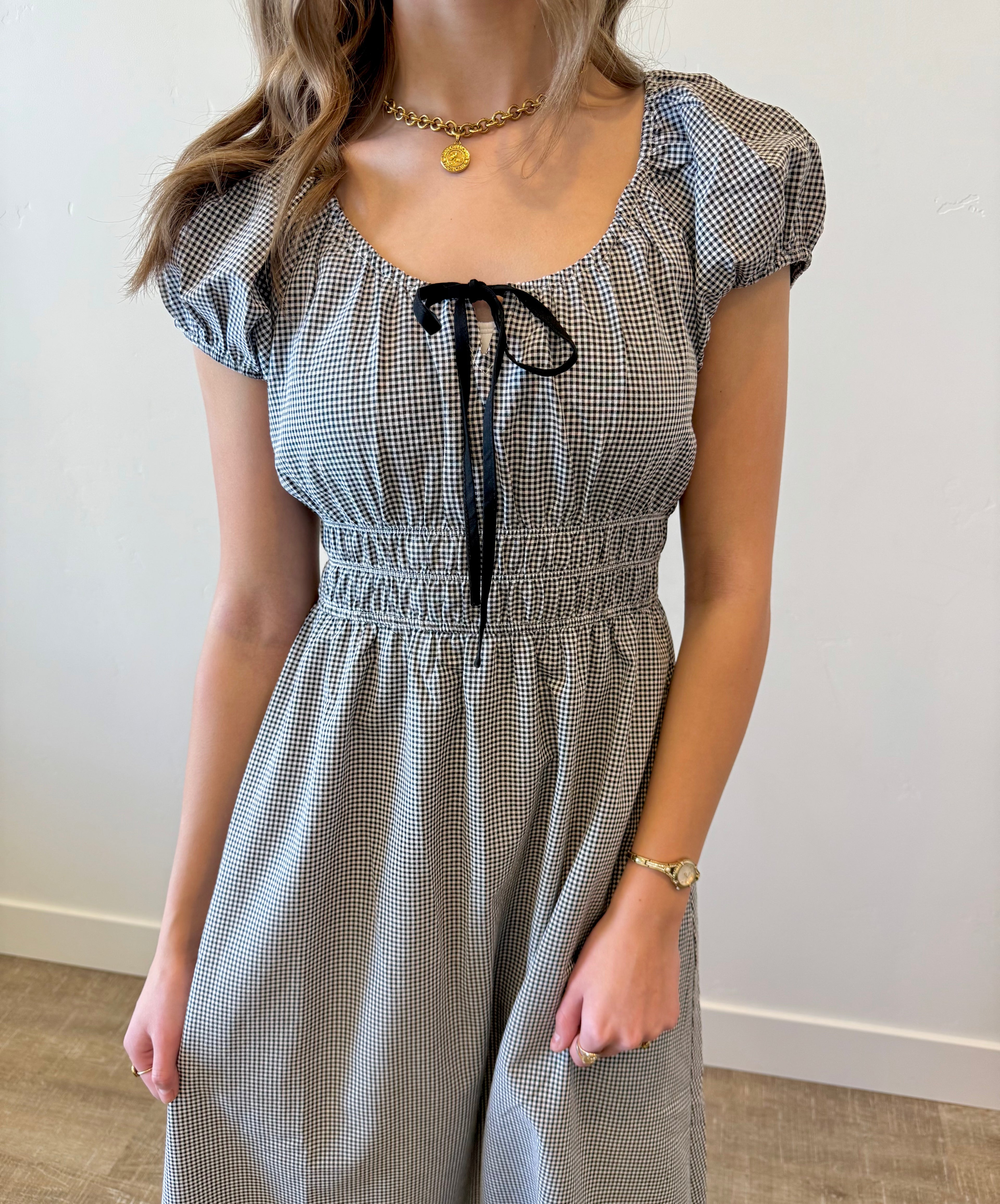 Adeline Gingham Dress