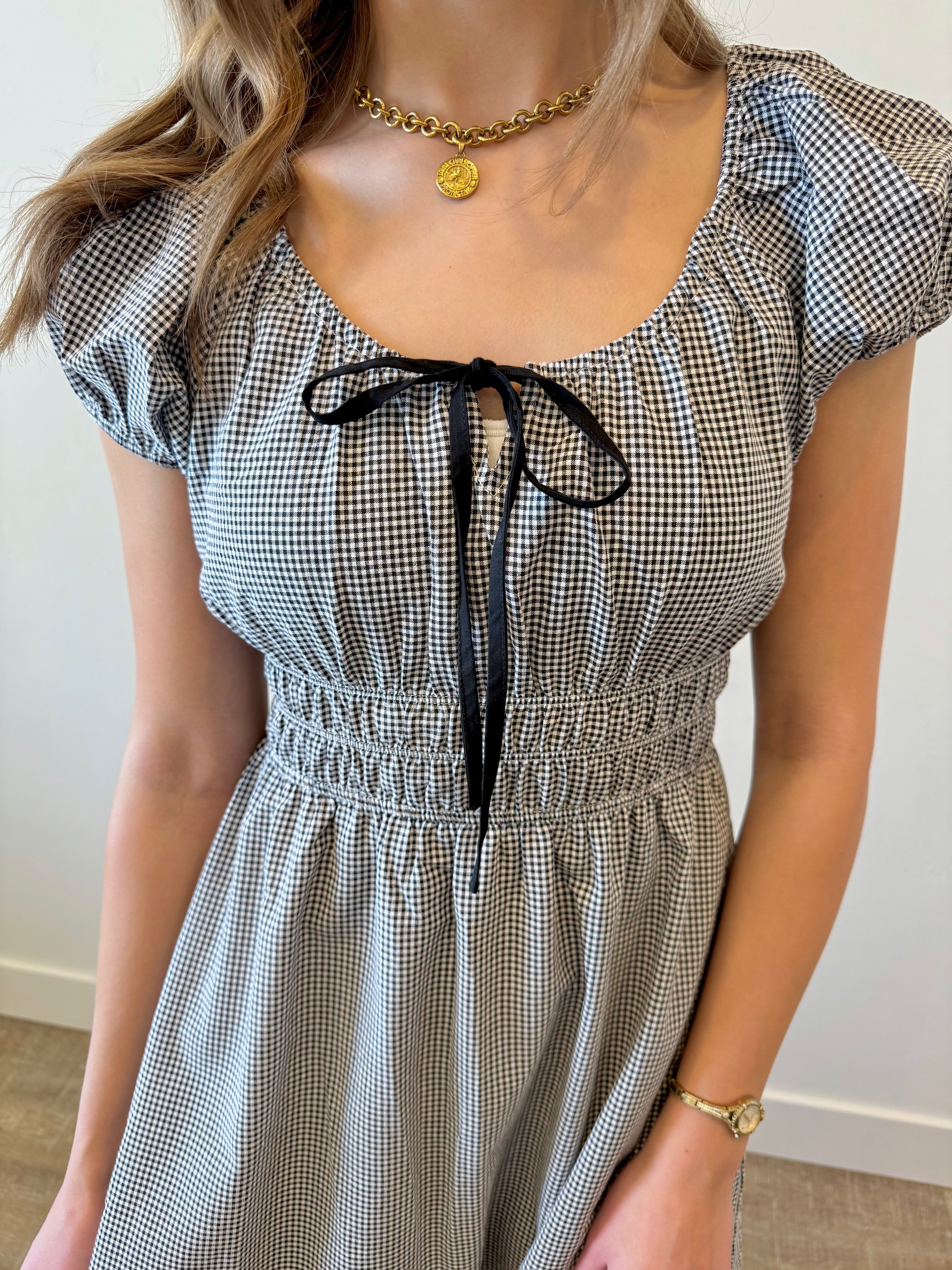 Adeline Gingham Dress