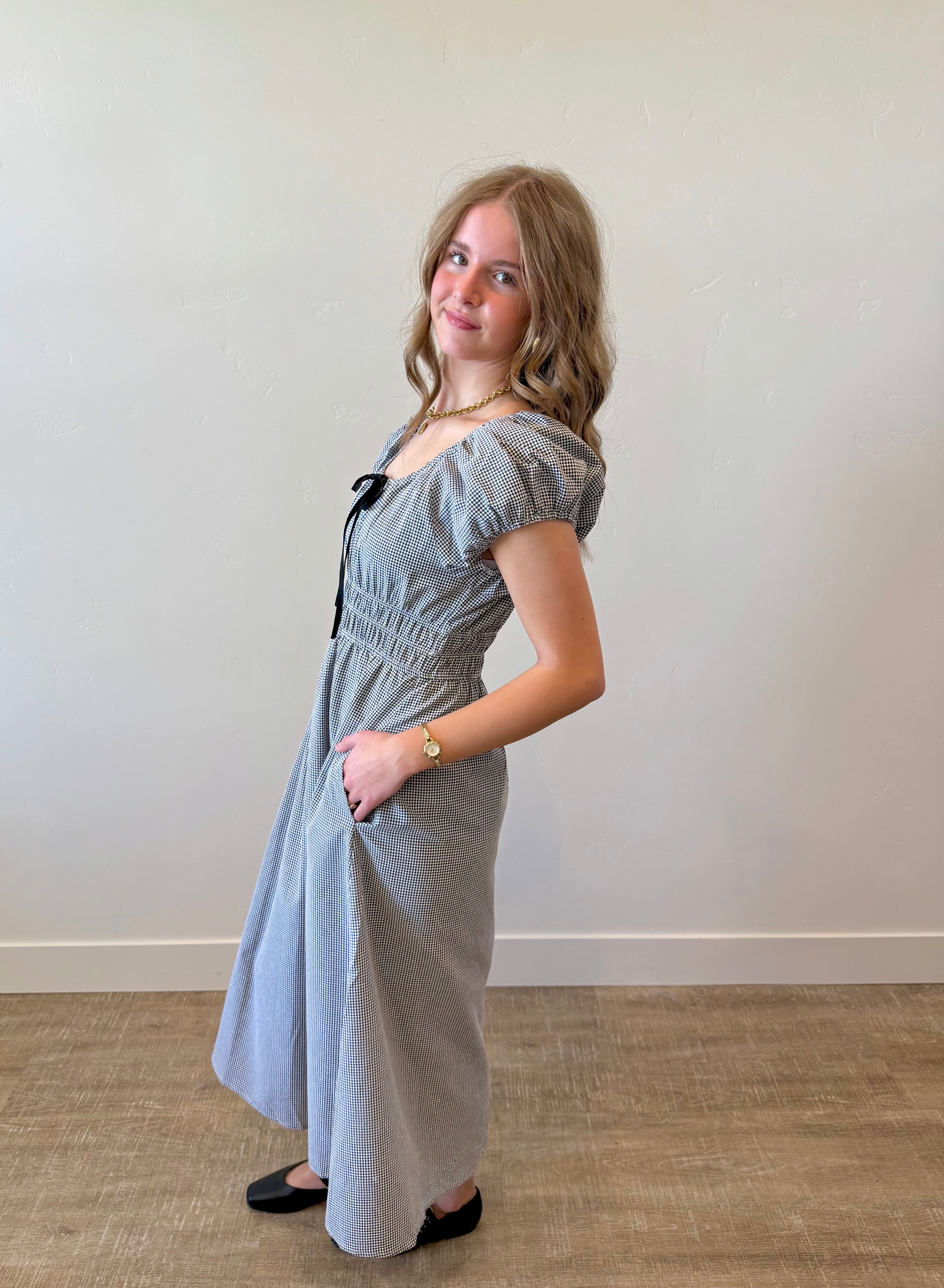Adeline Gingham Dress