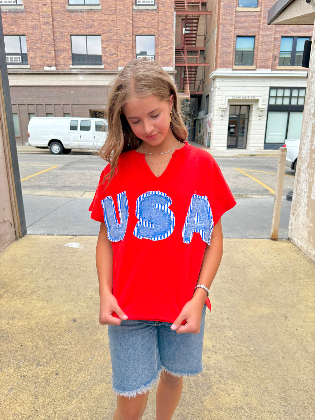 Freedom USA Patchwork Top