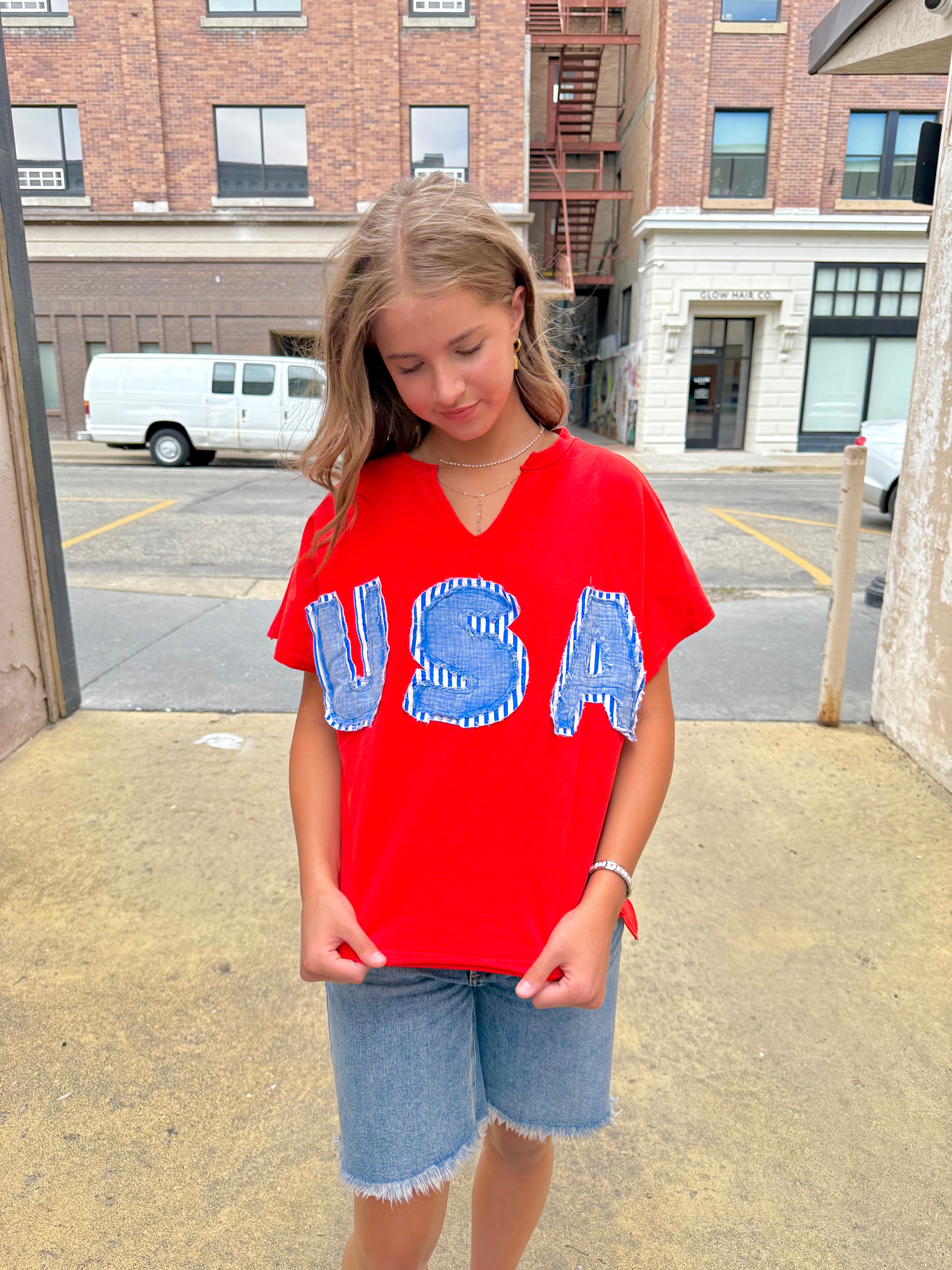 Freedom USA Patchwork Top