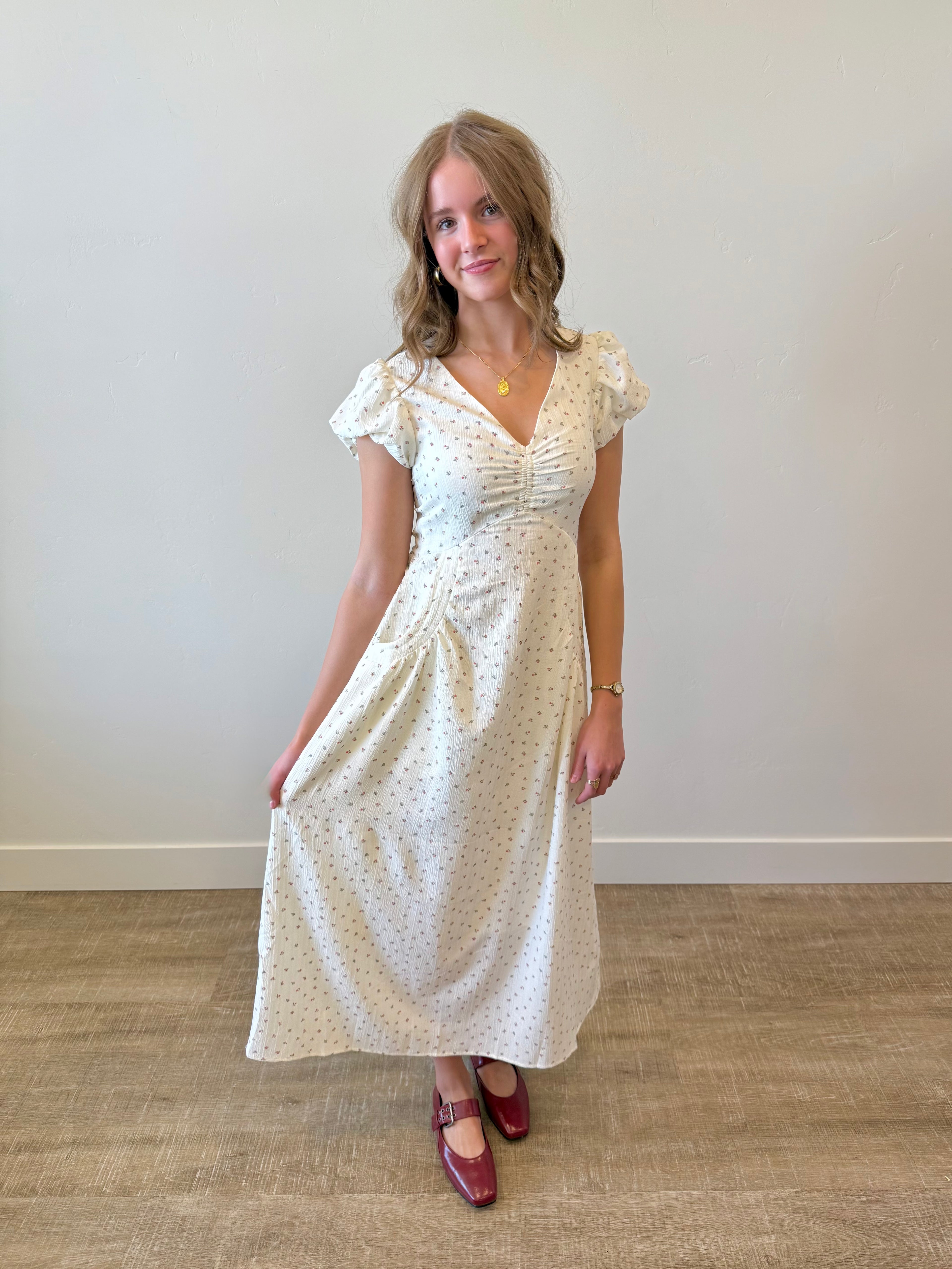 Ashton Floral Print Dress