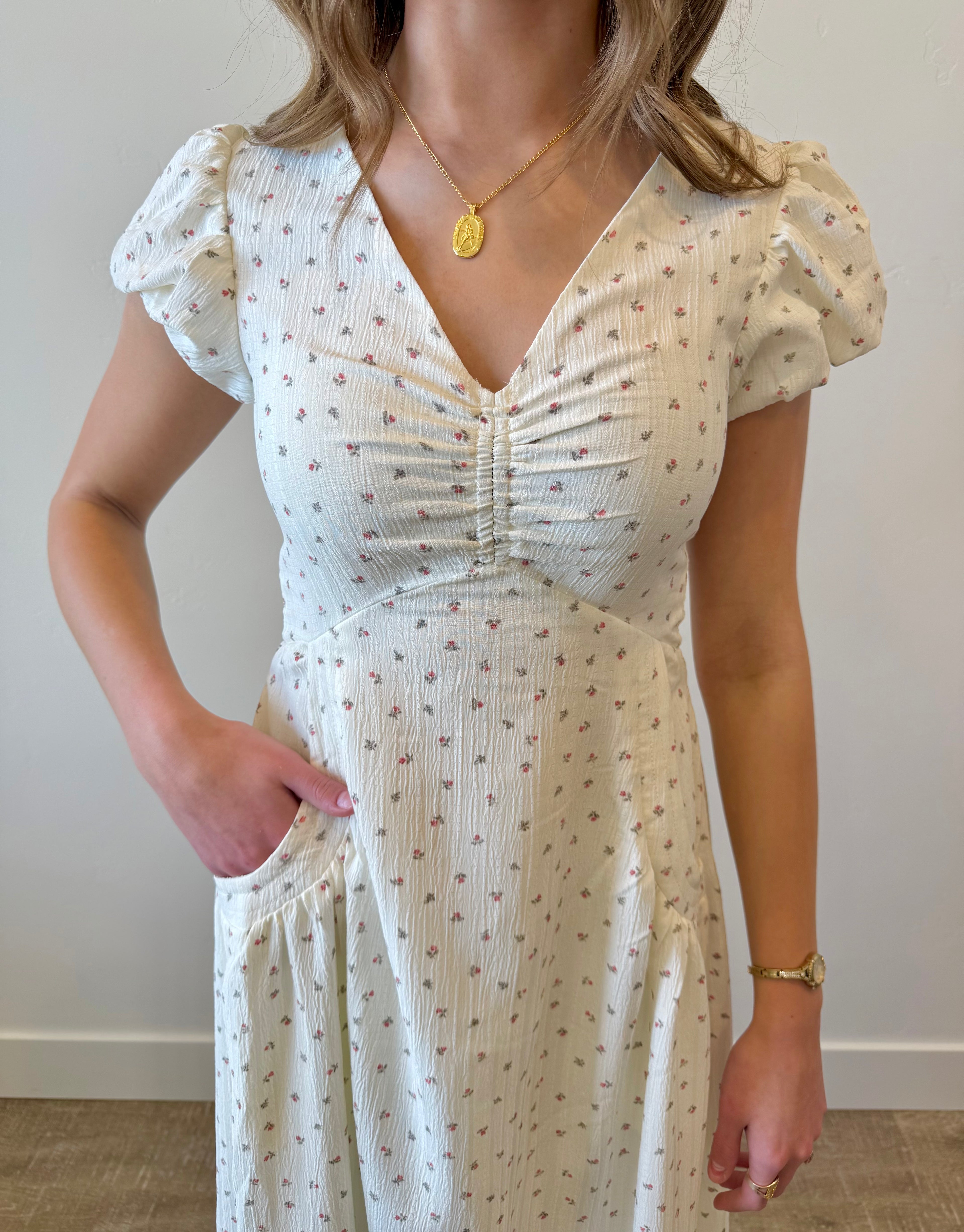 Ashton Floral Print Dress