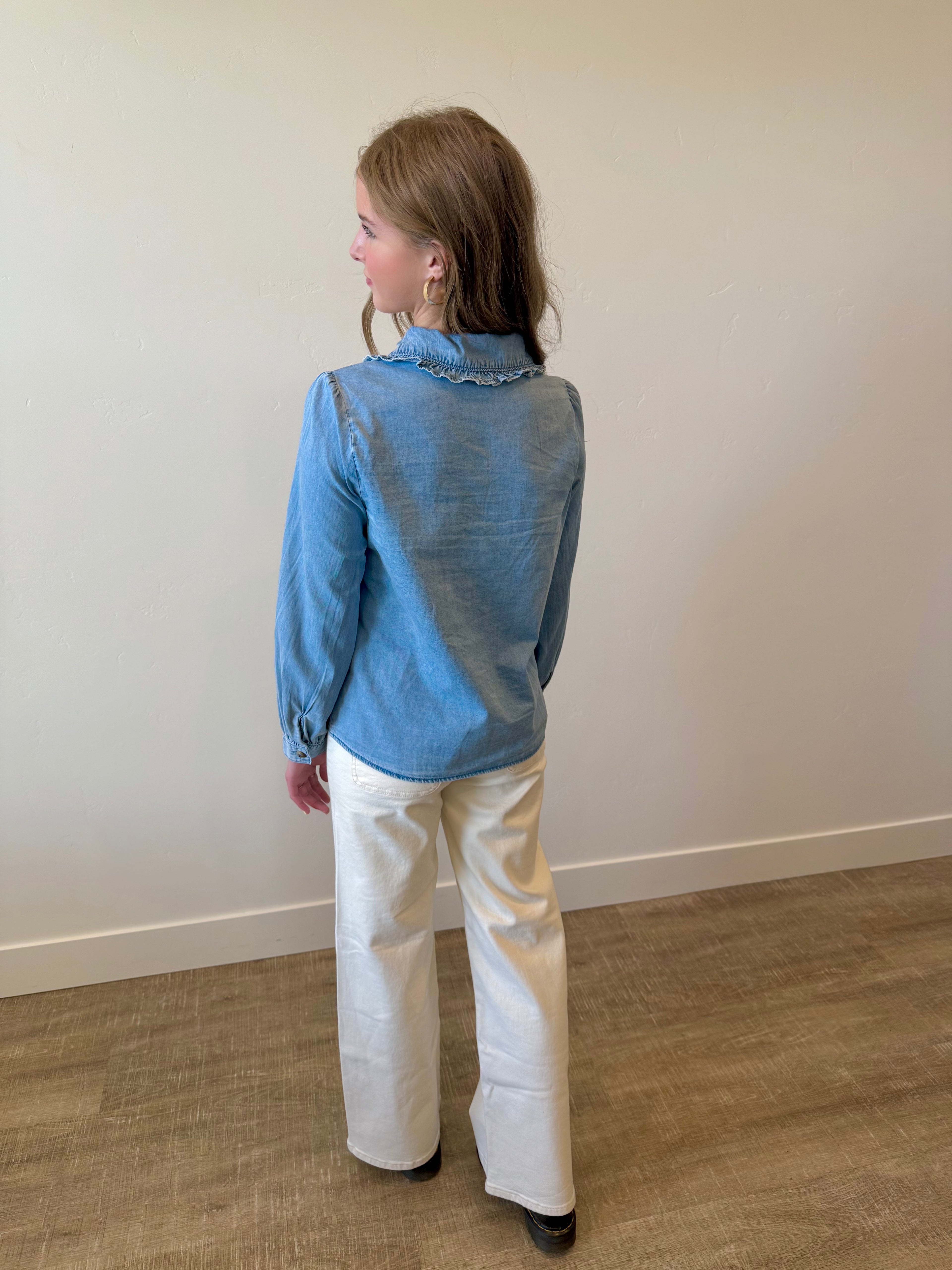 Lucille Denim Blouse