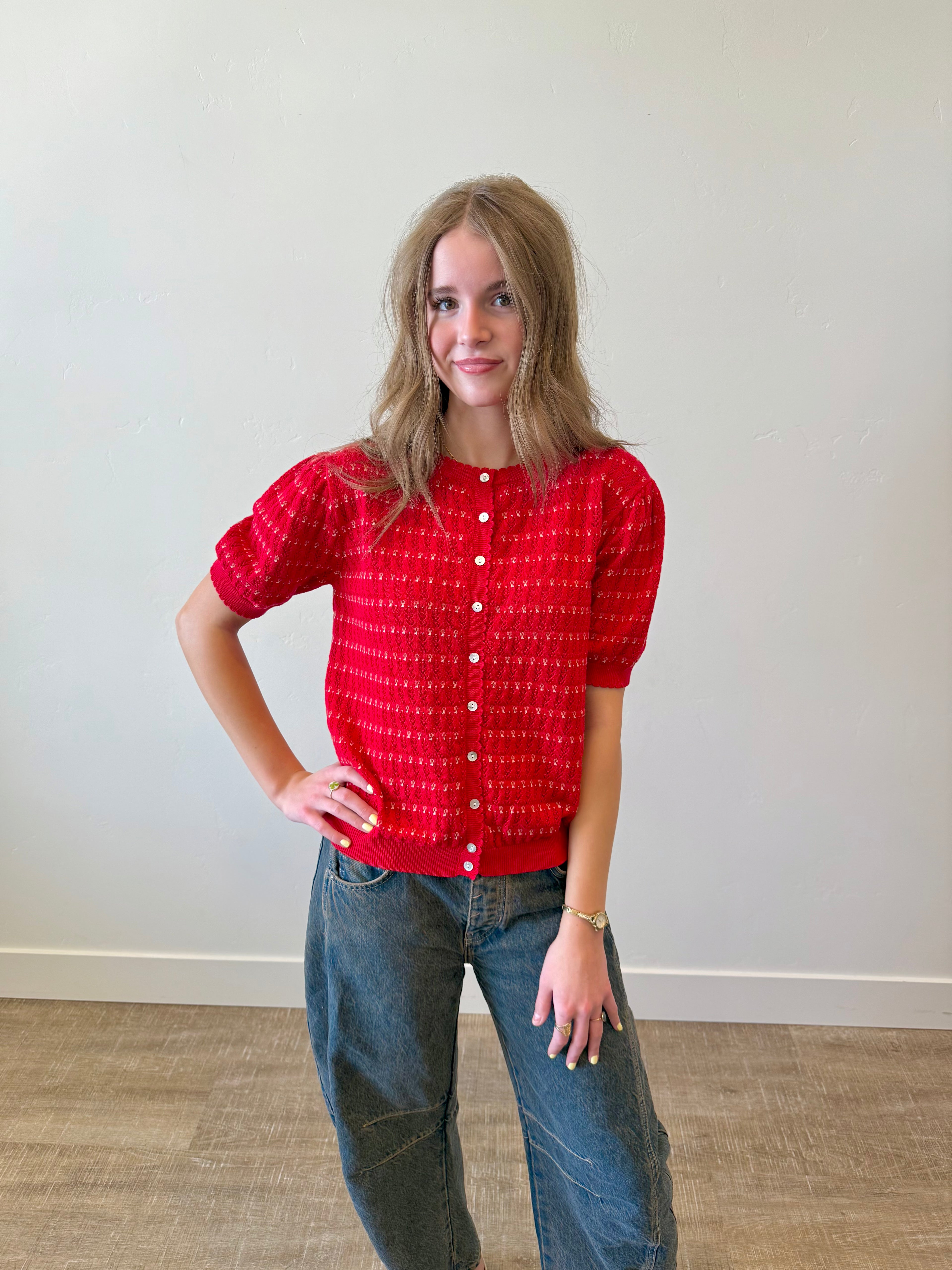 Kirsten Pointelle Sweater