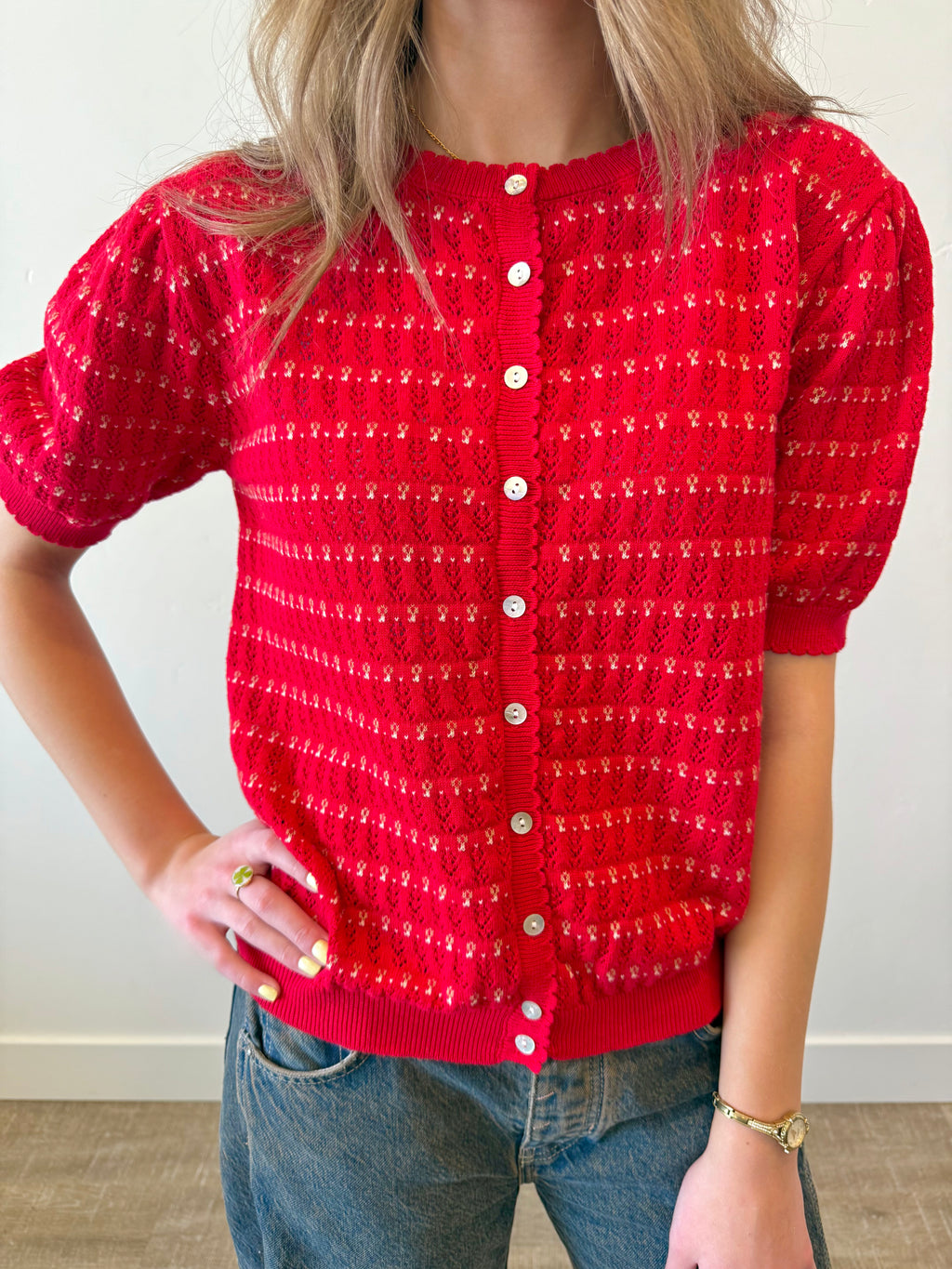 Kirsten Pointelle Sweater