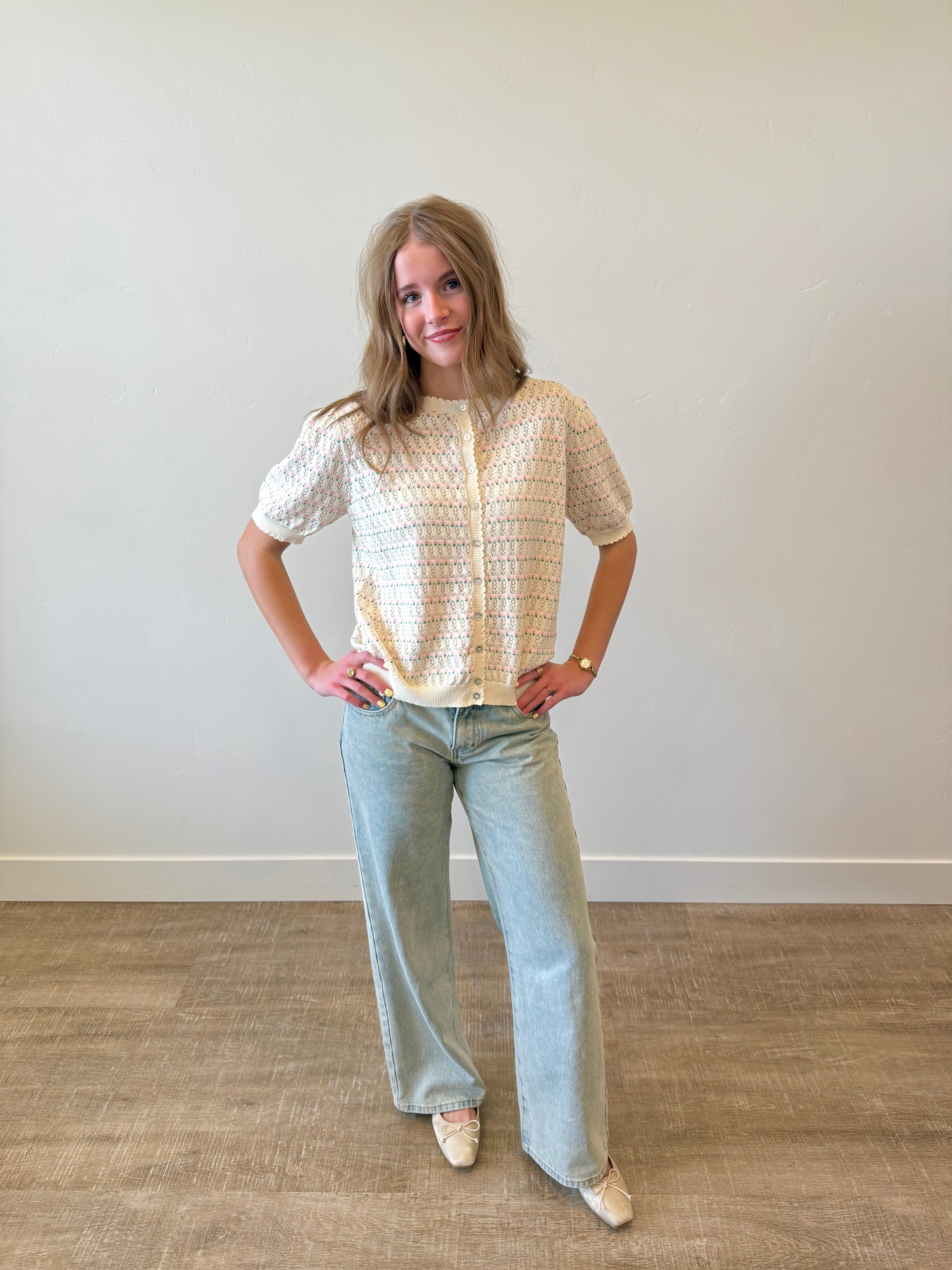 Kirsten Pointelle Sweater