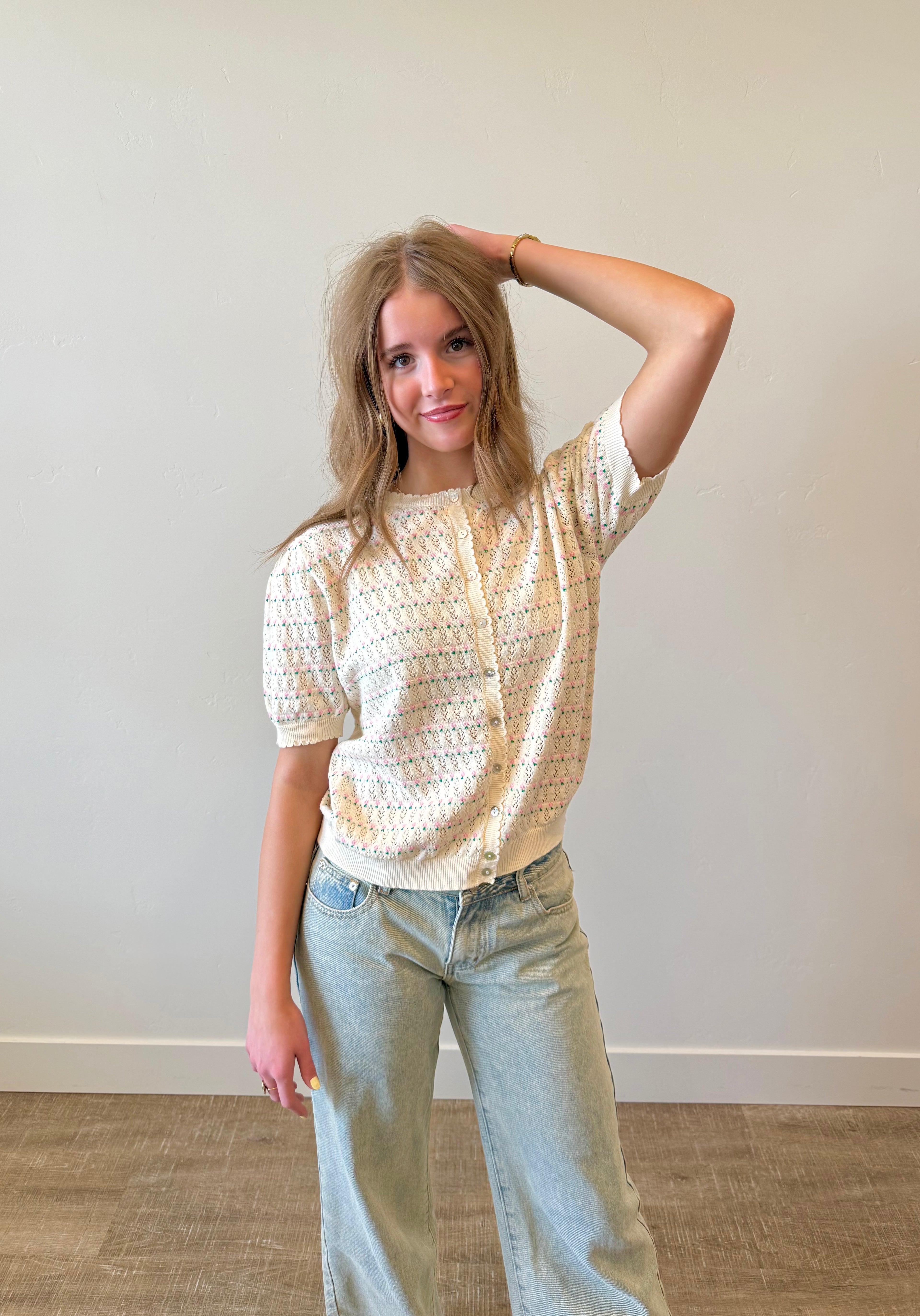 Kirsten Pointelle Sweater