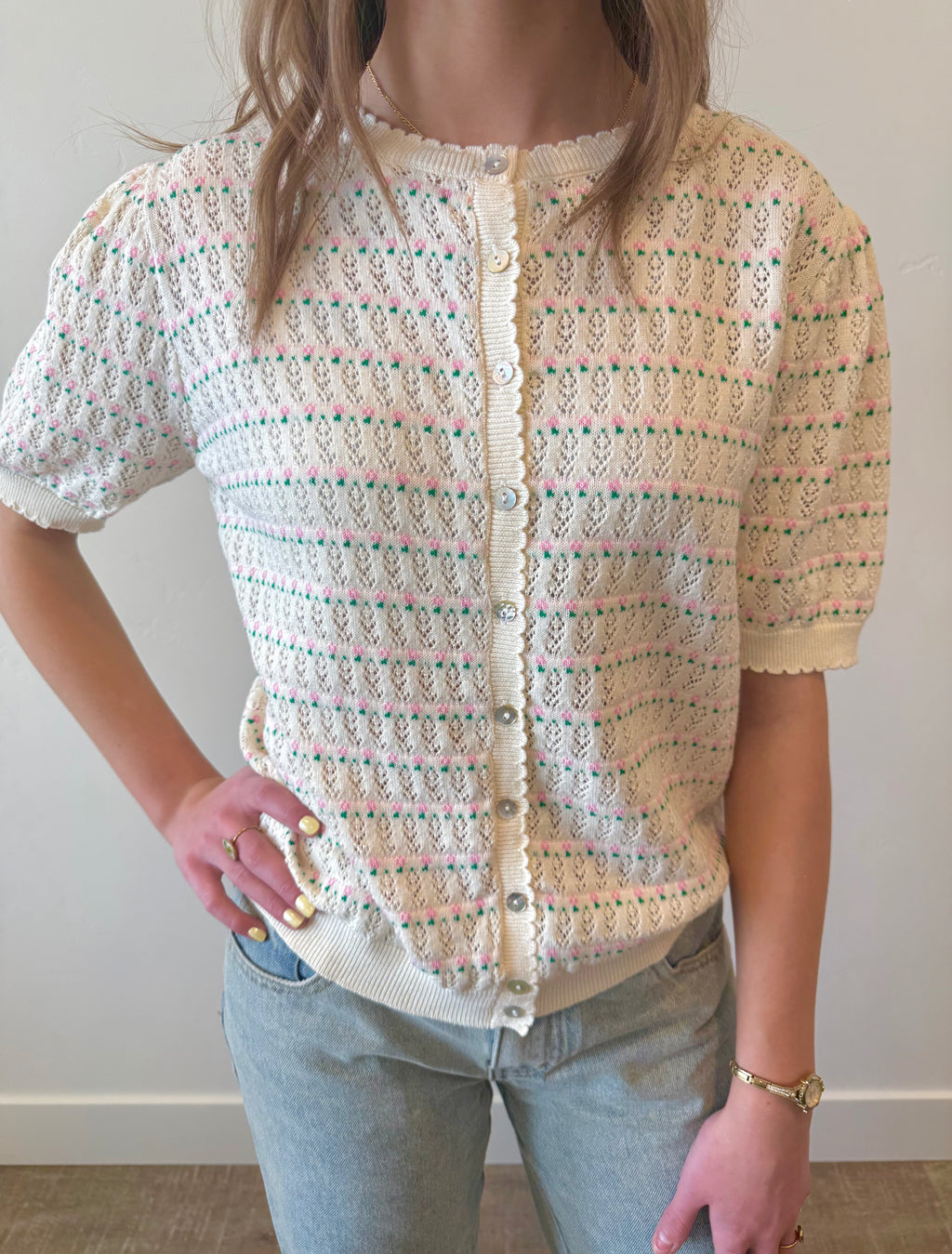 Kirsten Pointelle Sweater