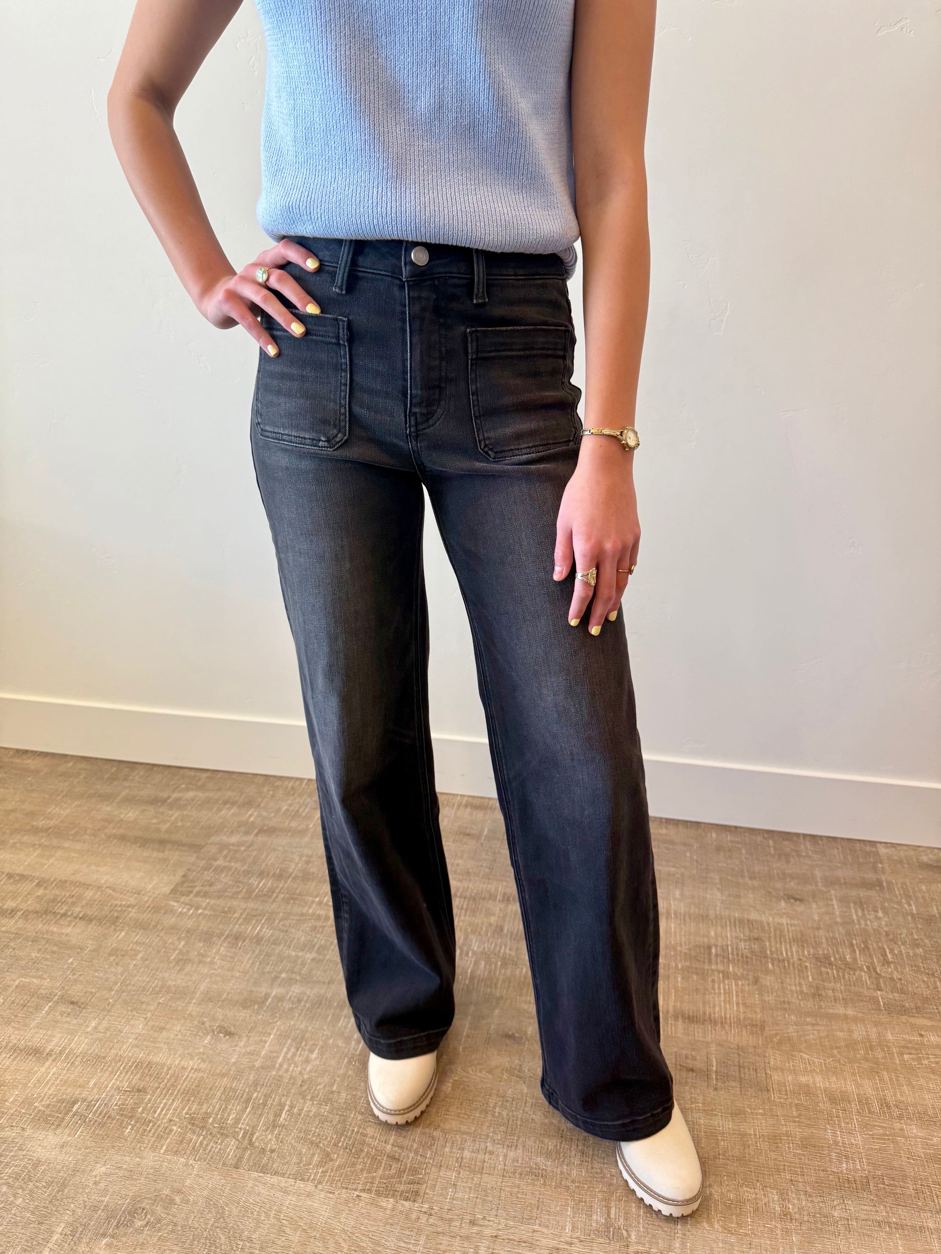 Boss Trouser Black Denim