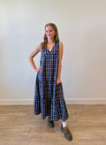 Jensyn Navy Maxi Dress