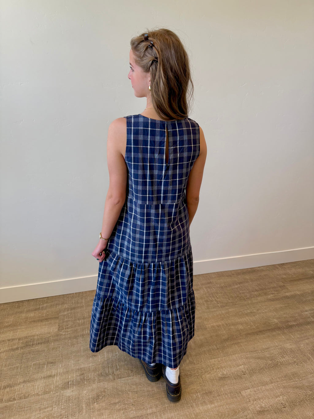 Jensyn Navy Maxi Dress