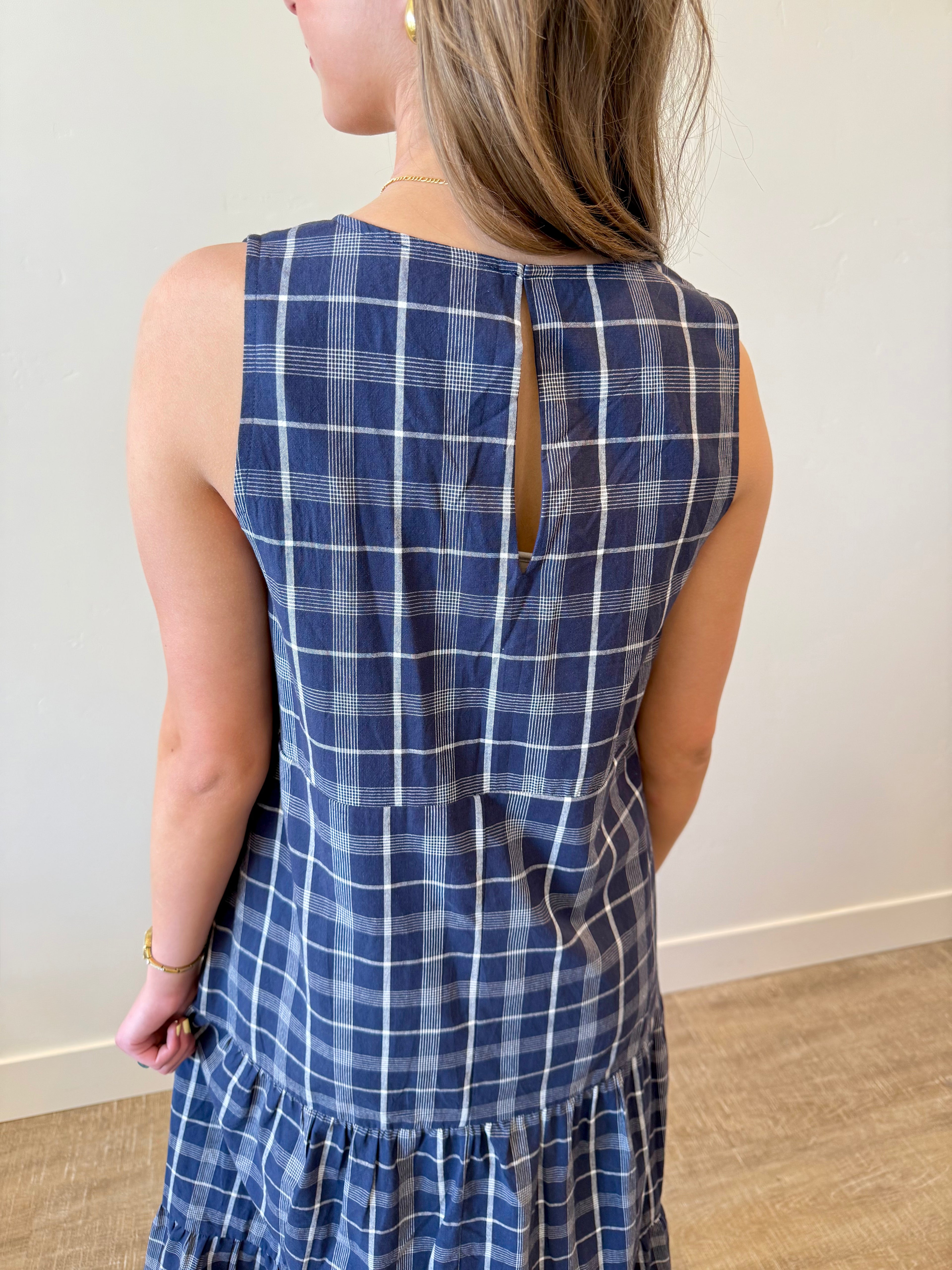 Jensyn Navy Maxi Dress