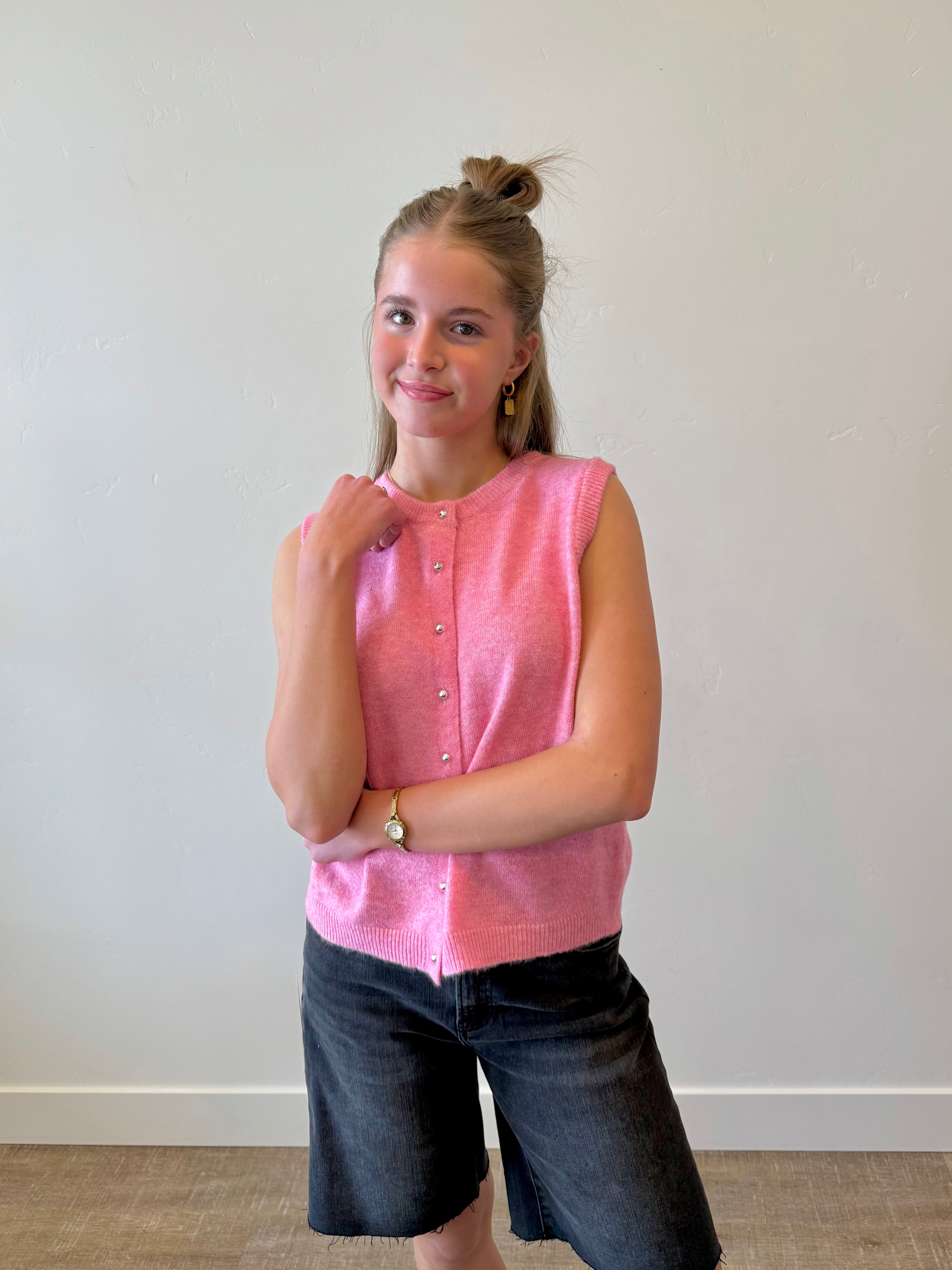 Emery Pink Sweater Top