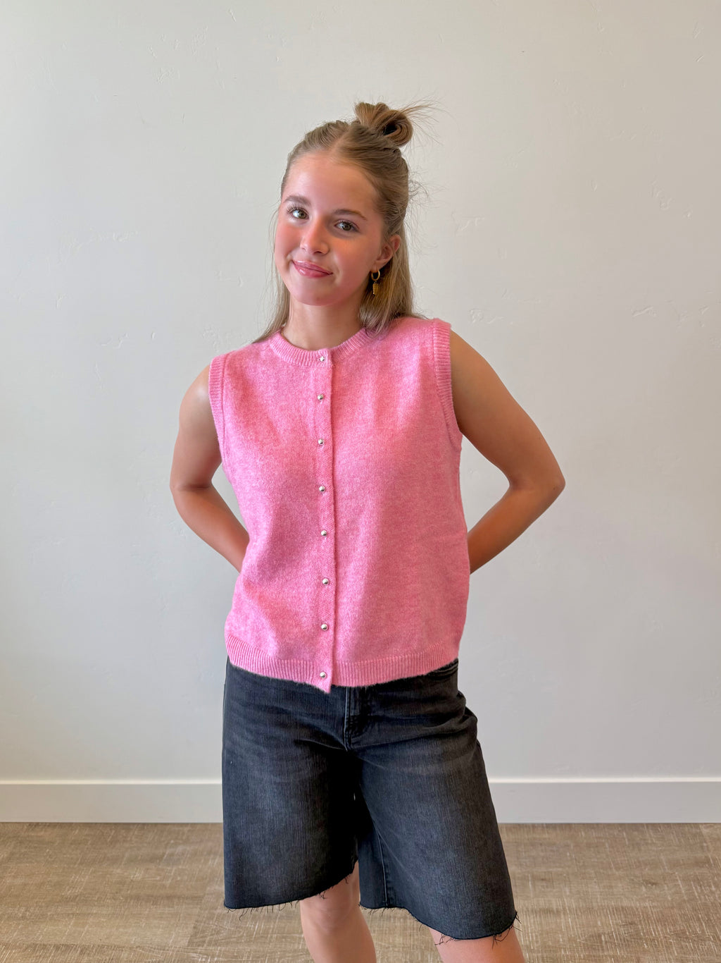 Emery Pink Sweater Top