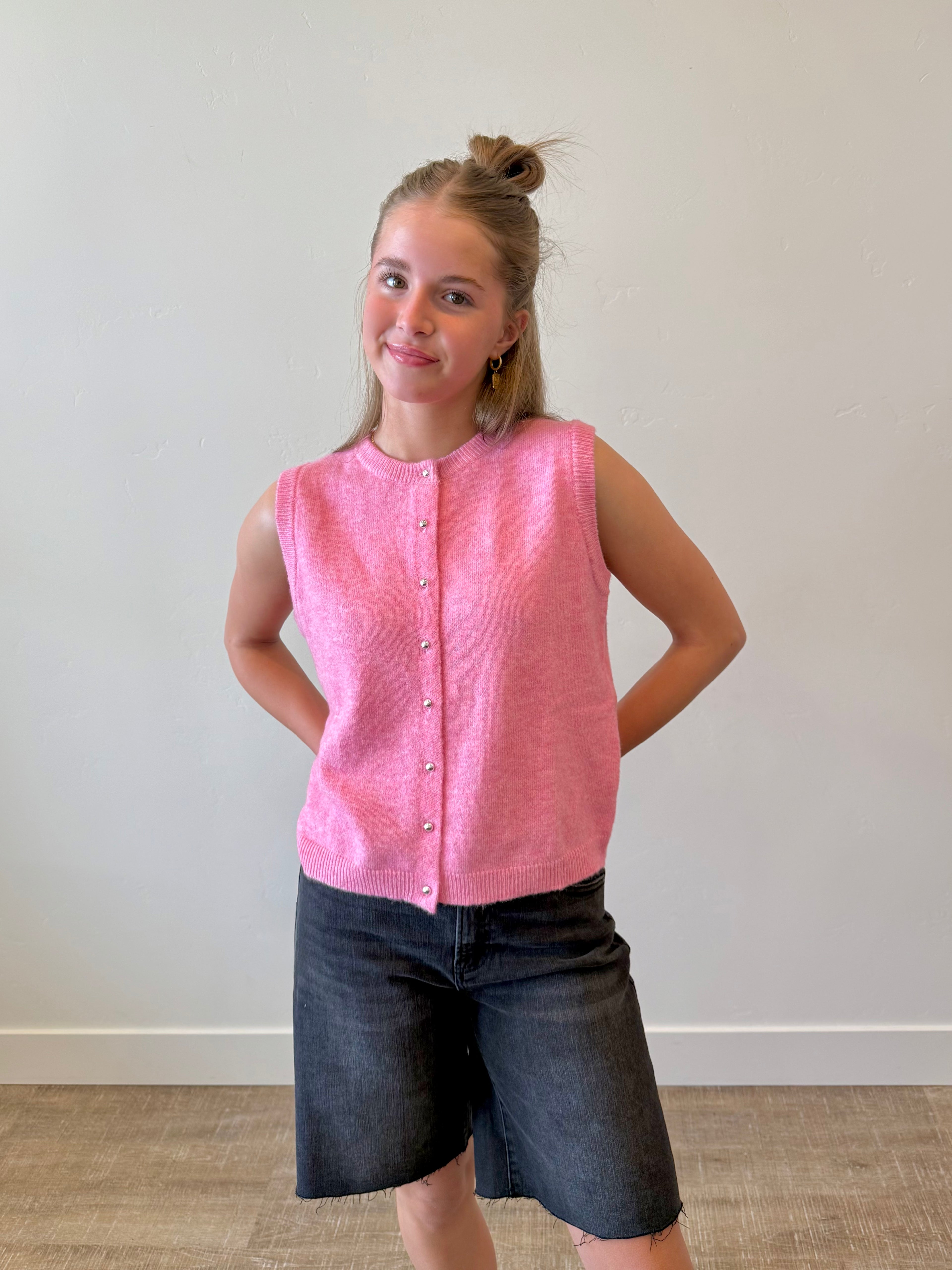 Emery Pink Sweater Top