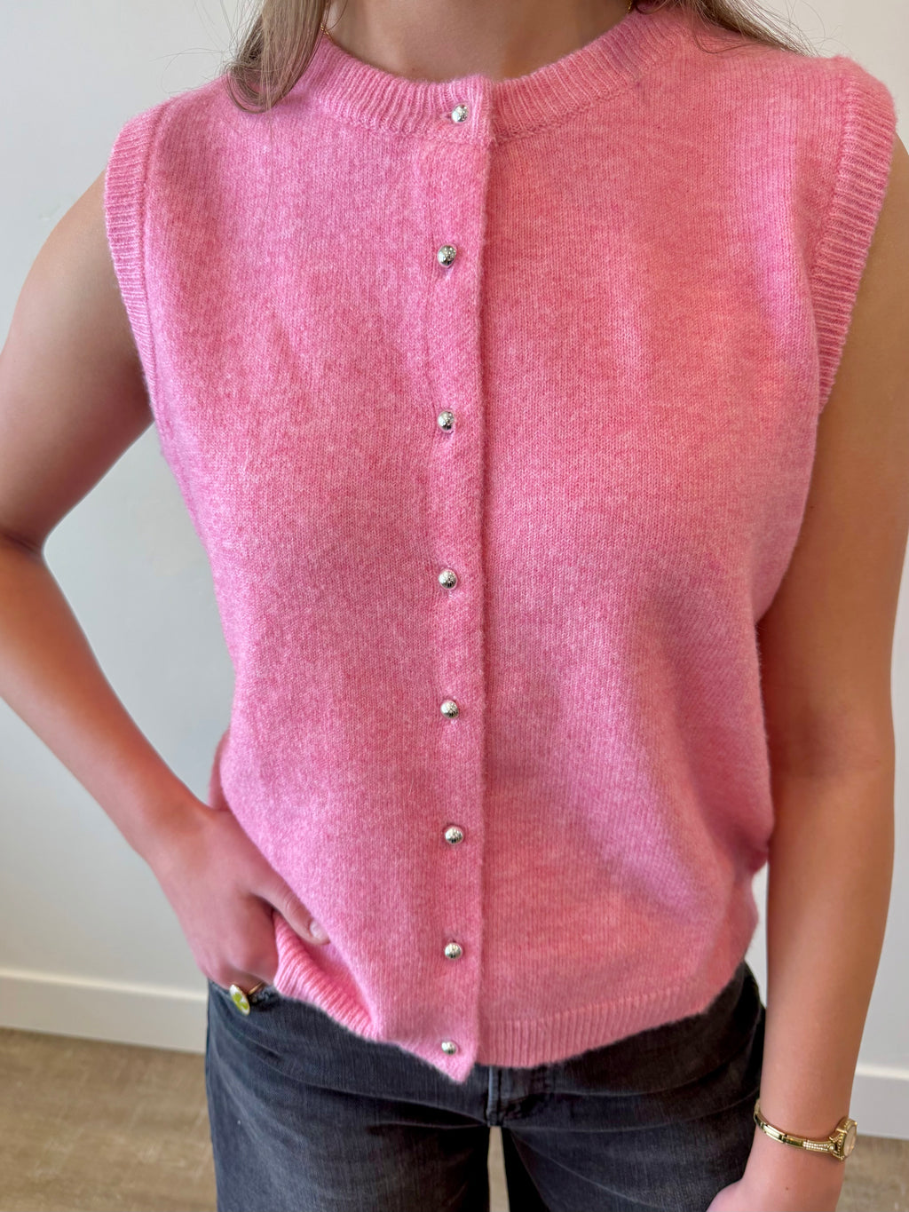 Emery Pink Sweater Top
