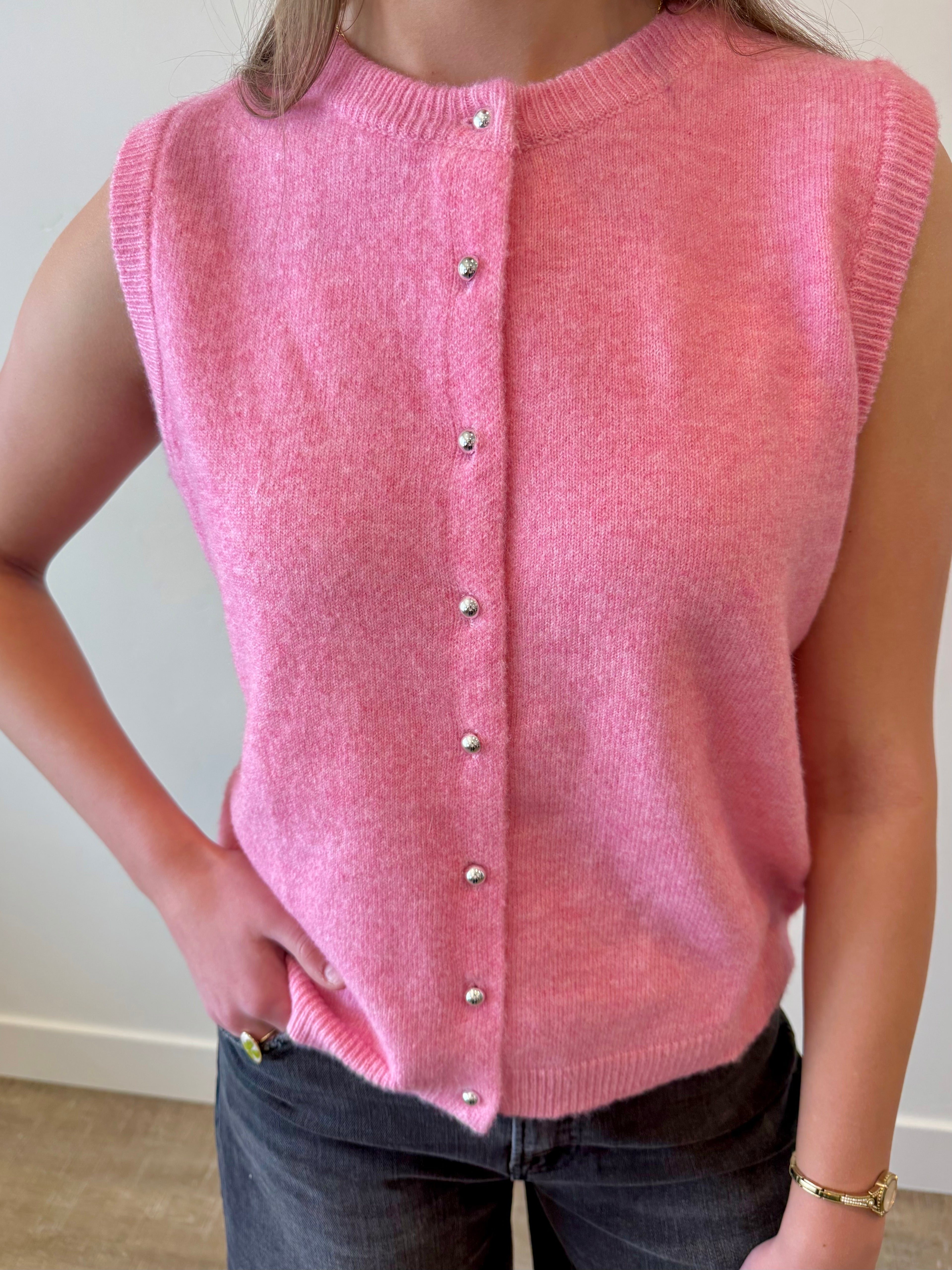 Emery Pink Sweater Top