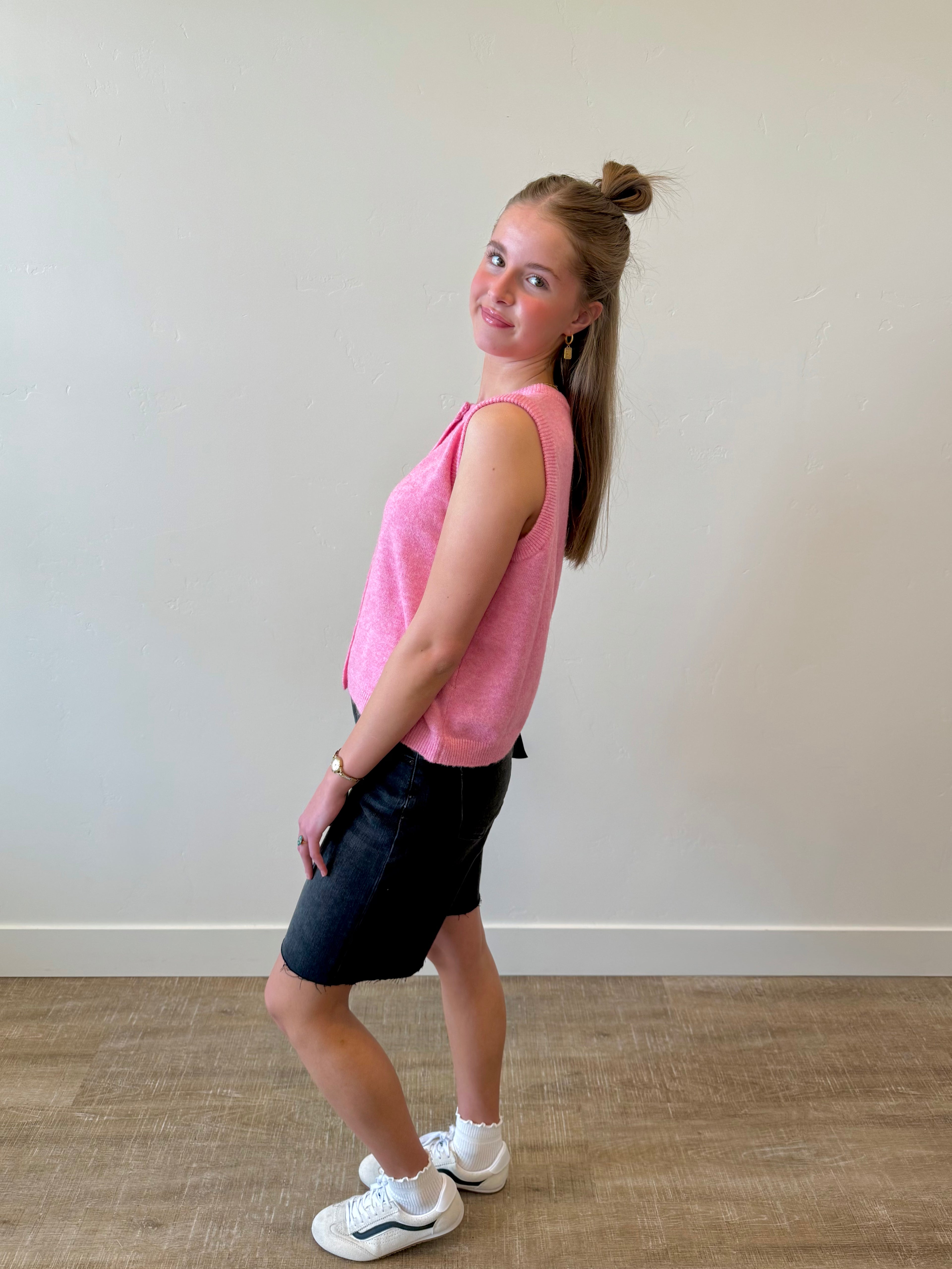 Emery Pink Sweater Top