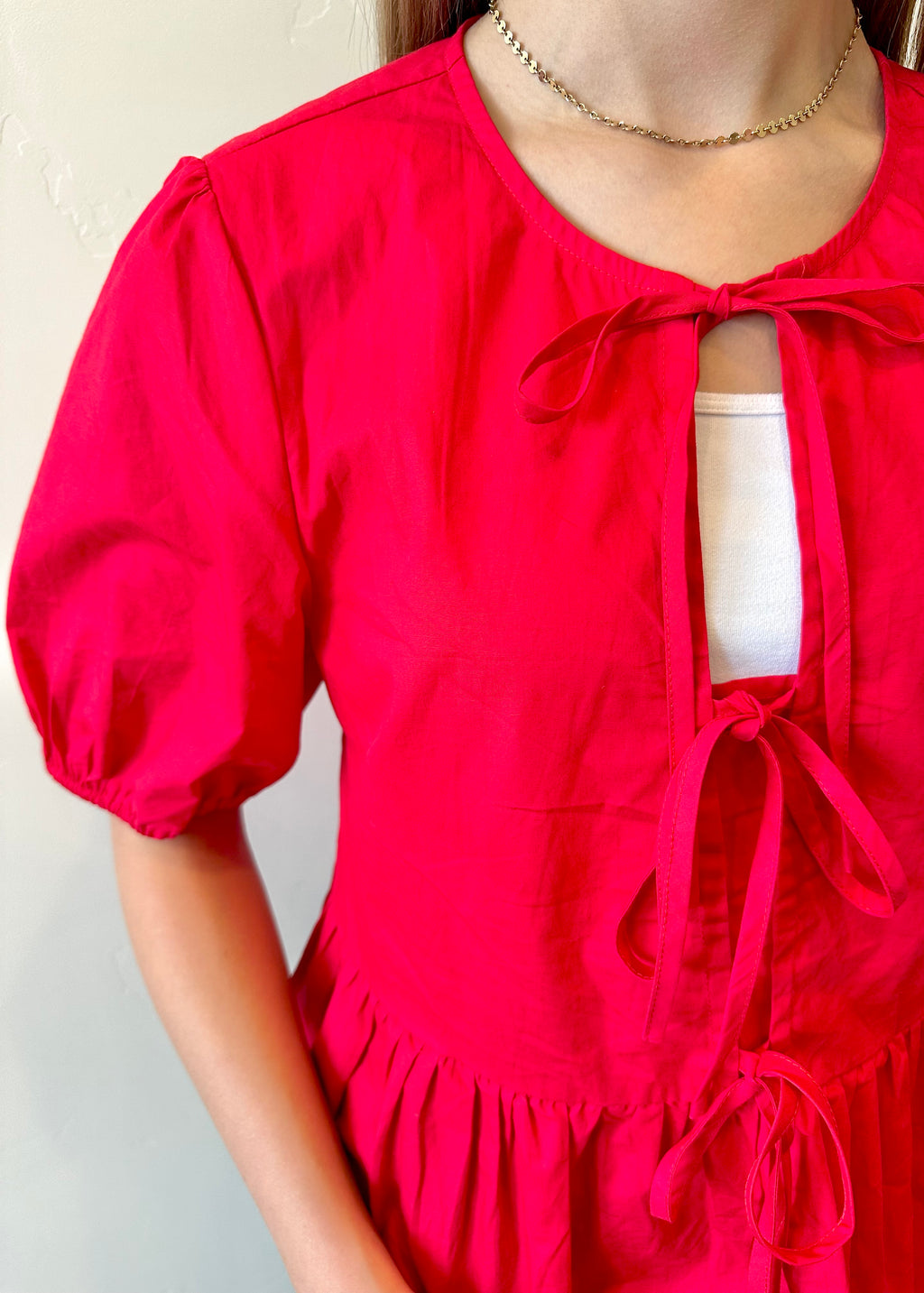 Anika Front Tie Top