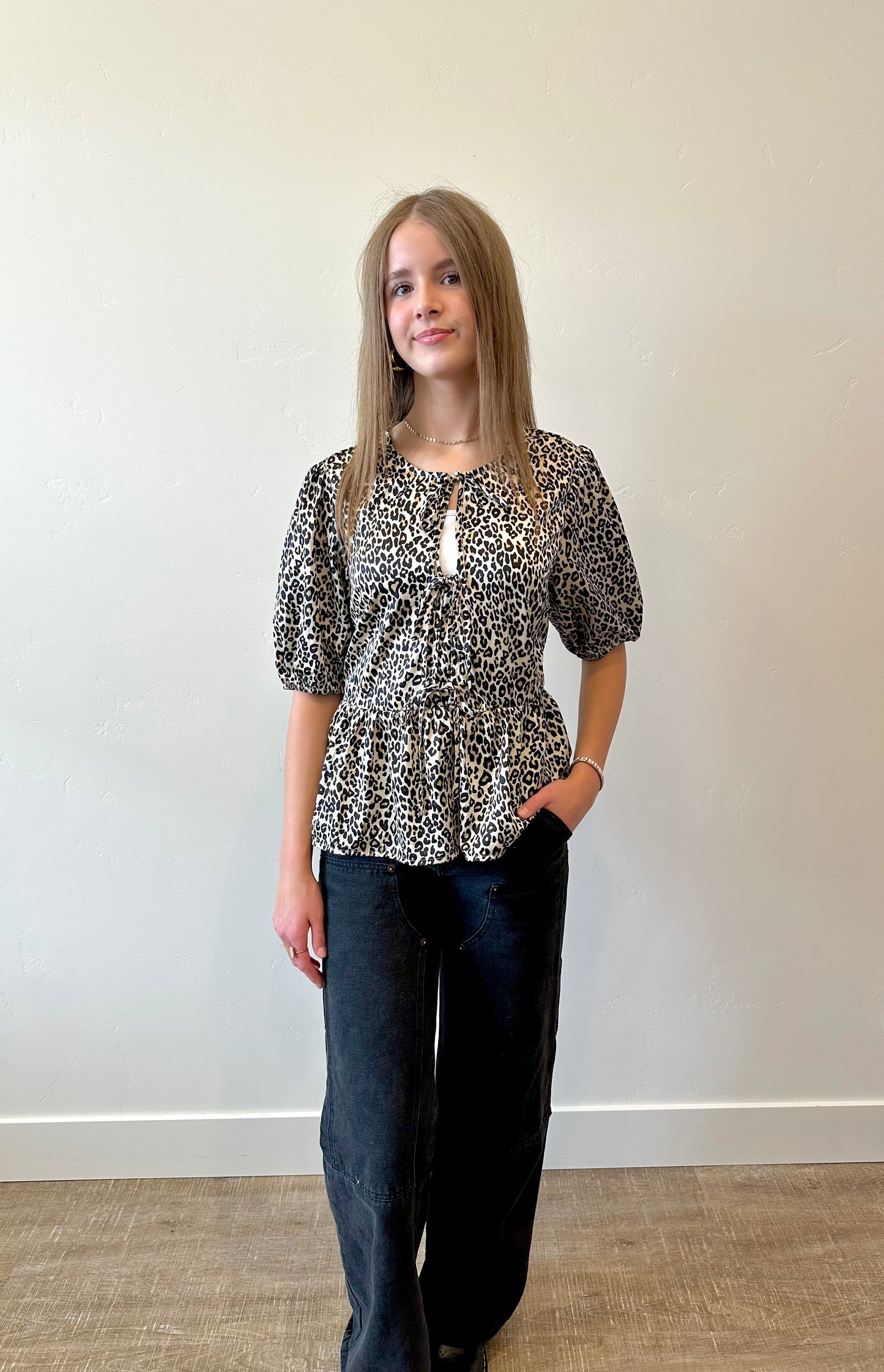 Anika Front Tie Top